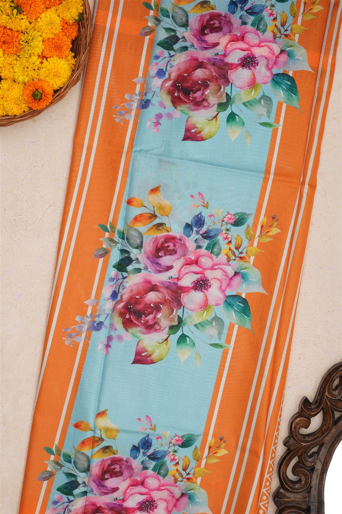 Fancy Silk Sea Blue Saree