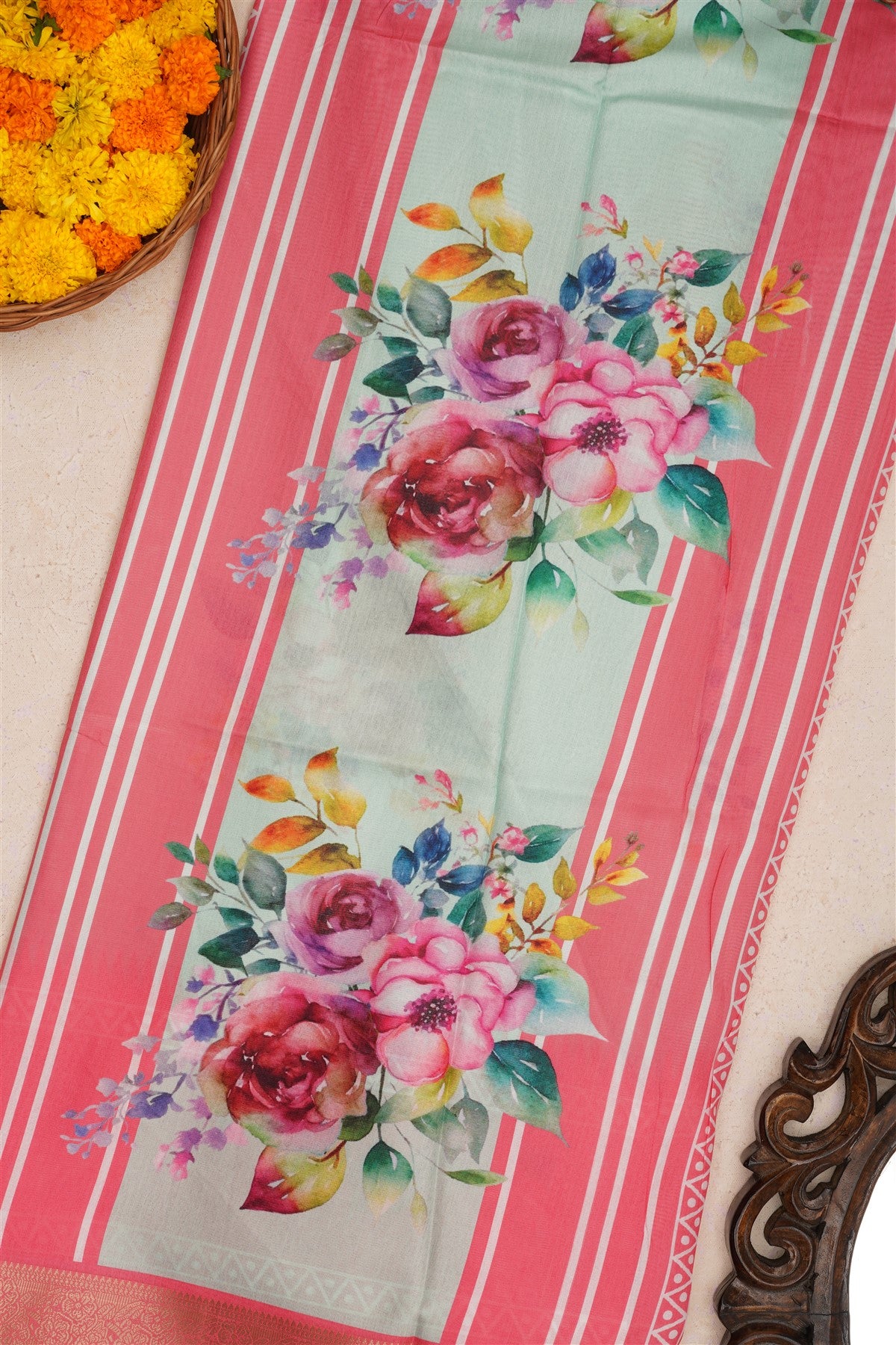 Fancy Silk Sea Green Saree