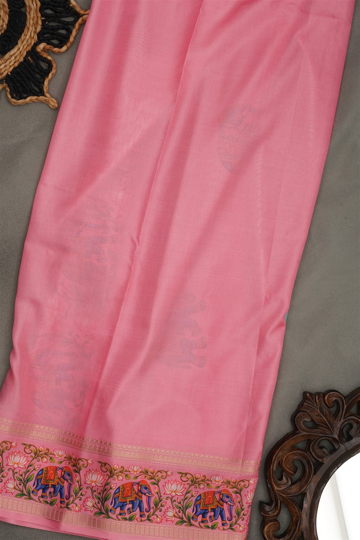 Mangalagiri Silk Sky Blue  Saree