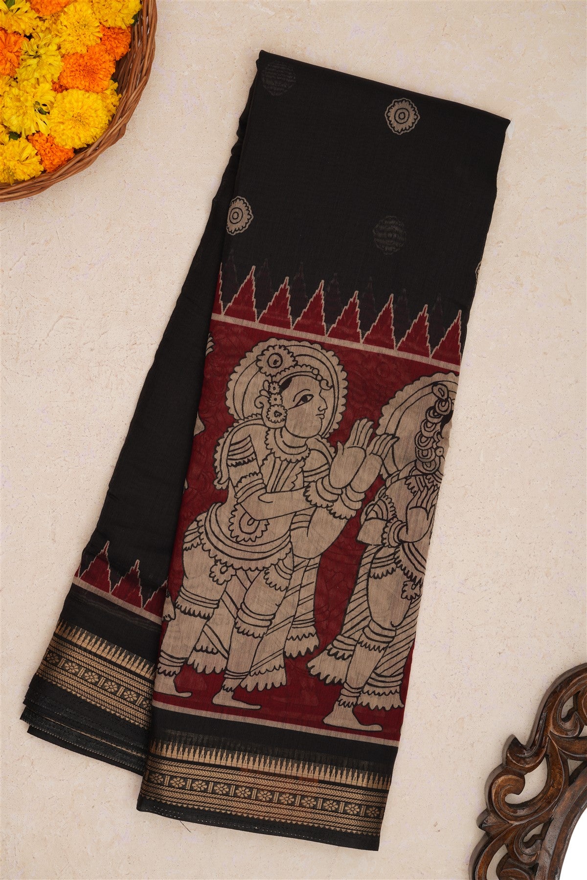 Fancy Silk Black Saree