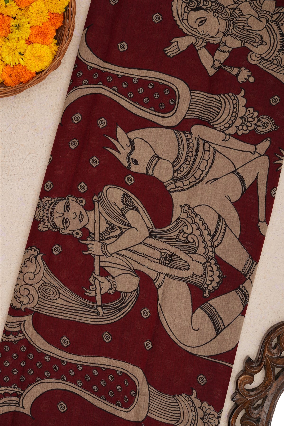Fancy Silk Dark Navy Blue Saree