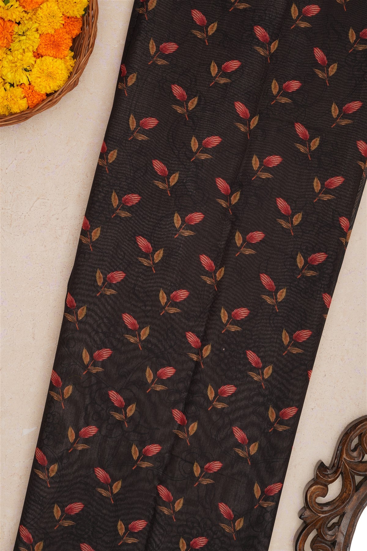 Fancy Silk Beige Saree