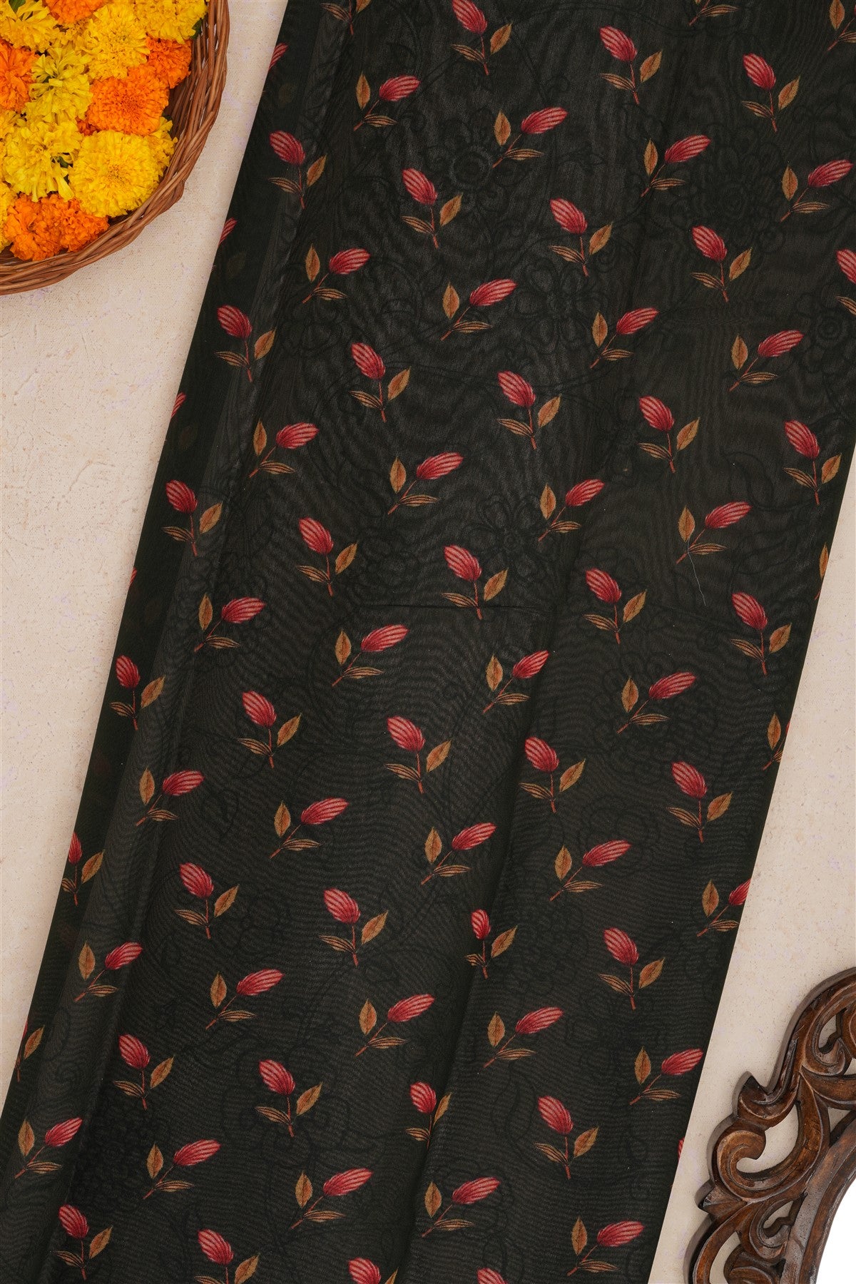 Fancy Silk Beige Saree