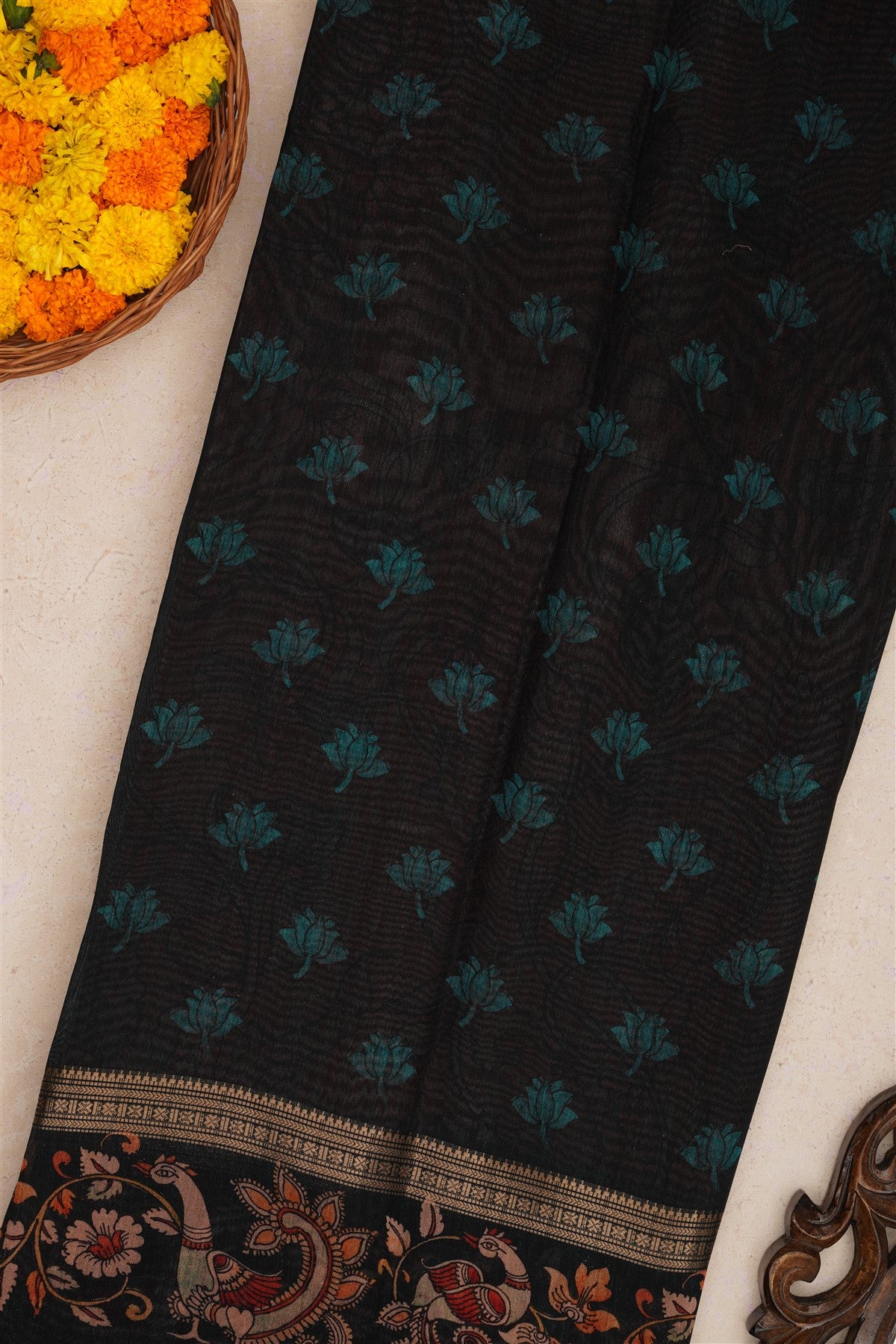 Fancy Silk Brick Saree