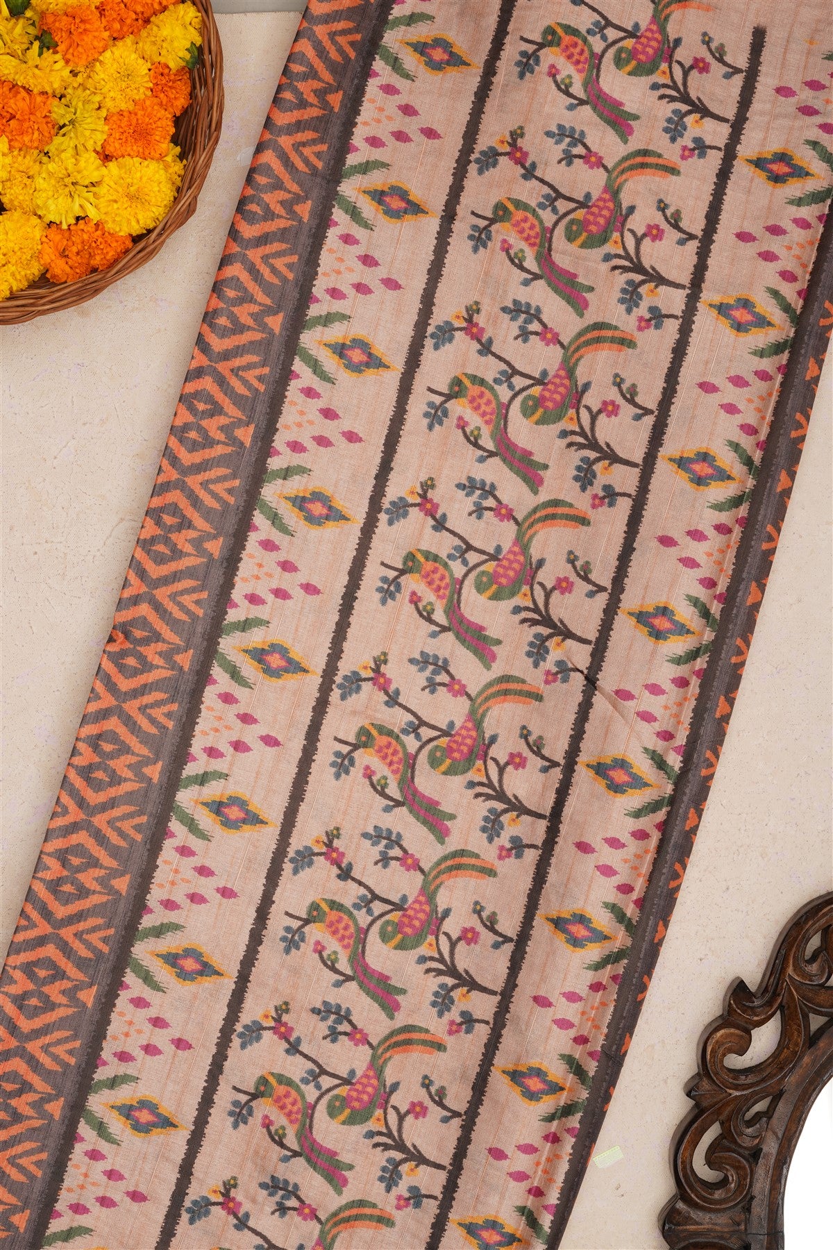 Fancy Silk Grey Saree