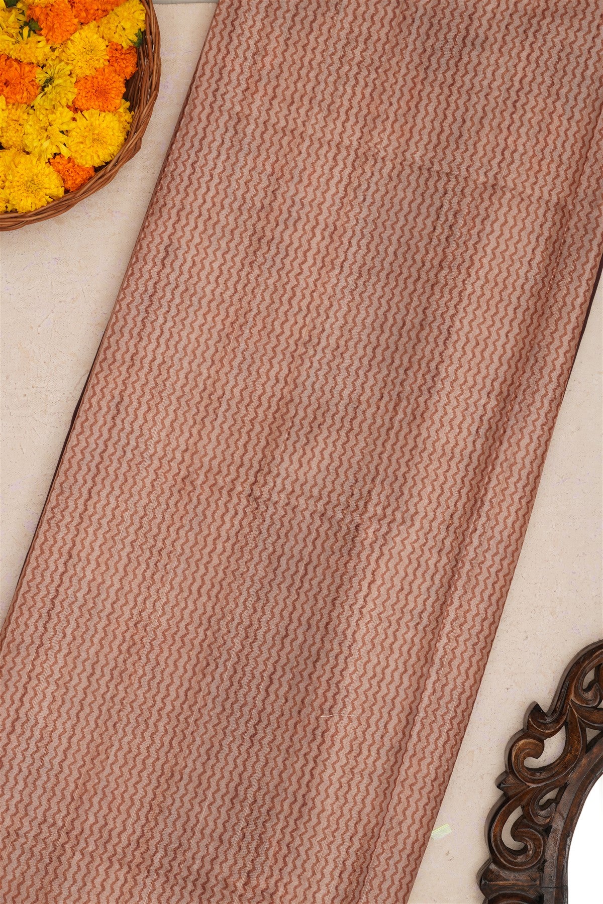 Fancy Silk Brown Saree