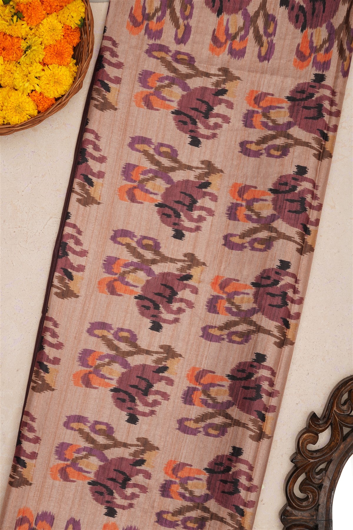 Fancy Silk Brown Saree