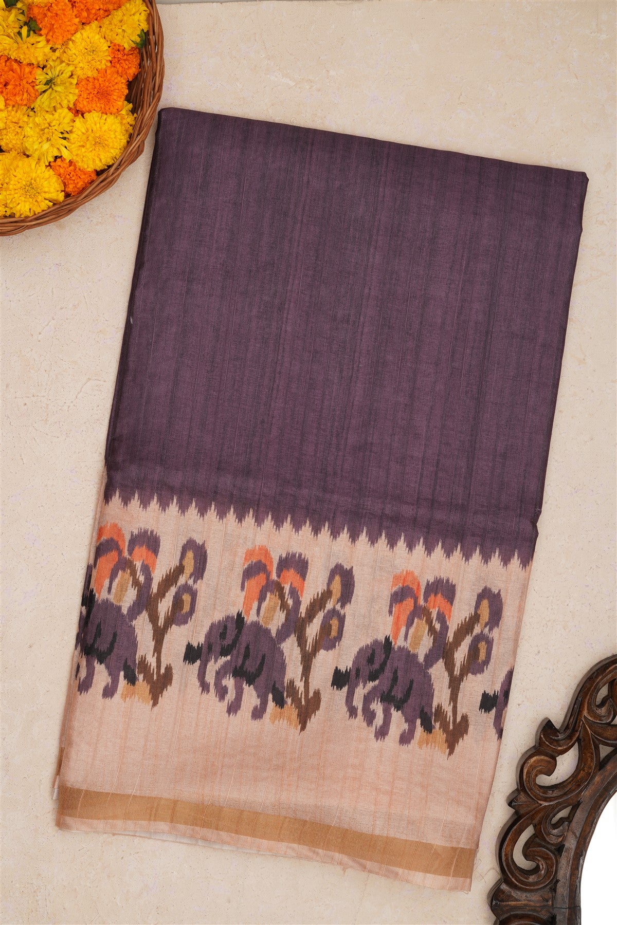 Fancy Silk Lavender Saree