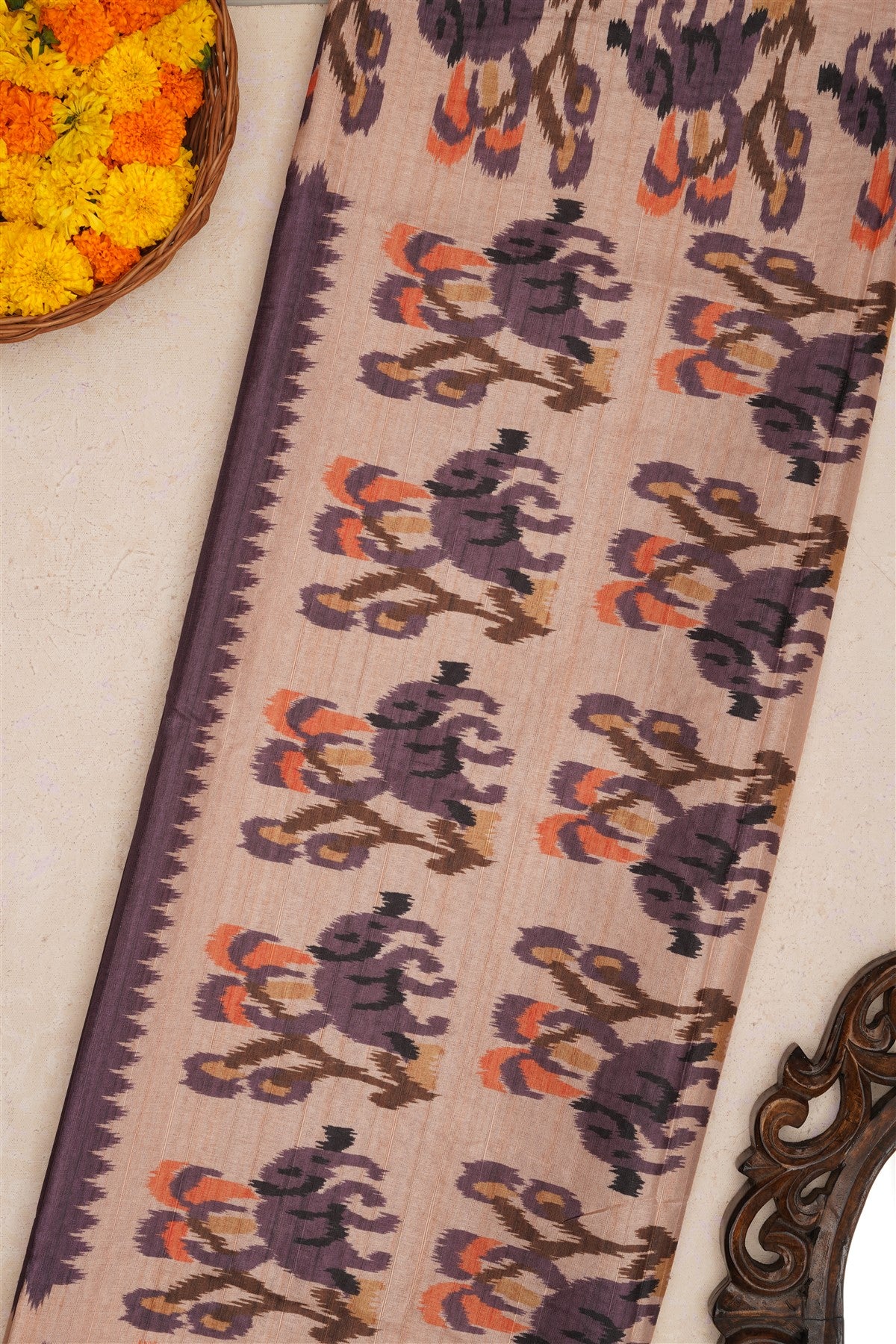 Fancy Silk Lavender Saree