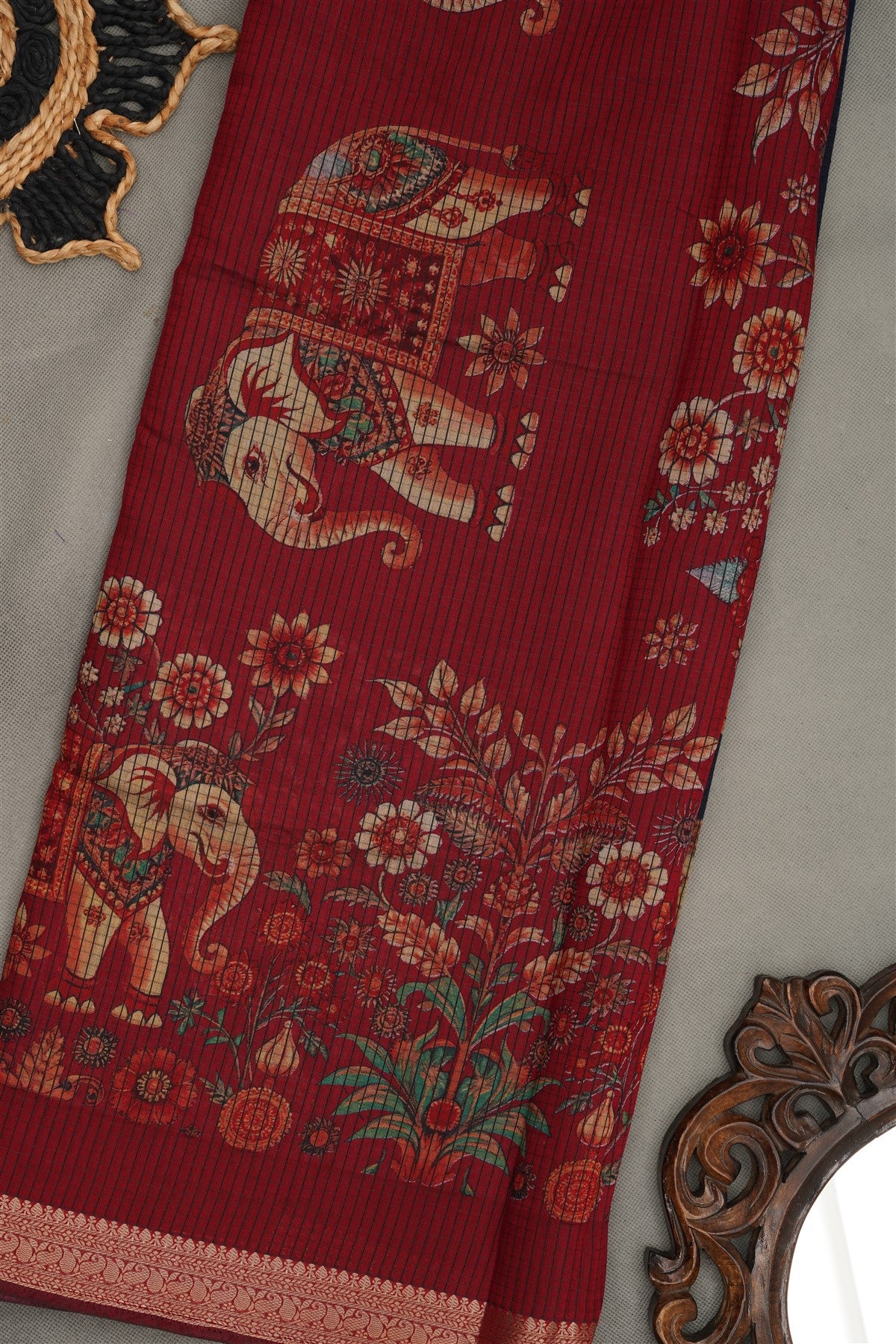 Fancy Art Silk Navy Blue  Saree