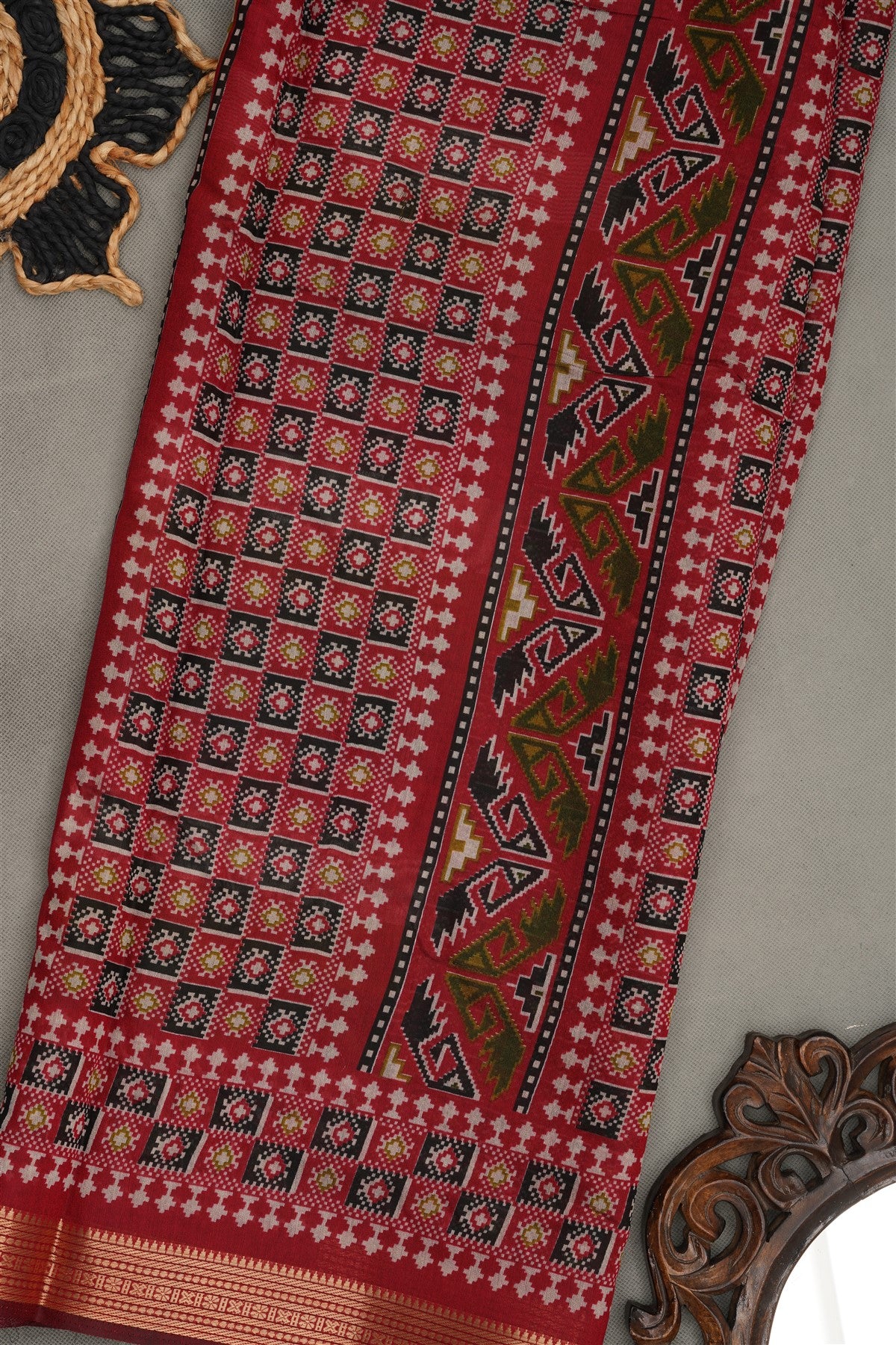 Fancy Maheshwari Silk Multi  Saree