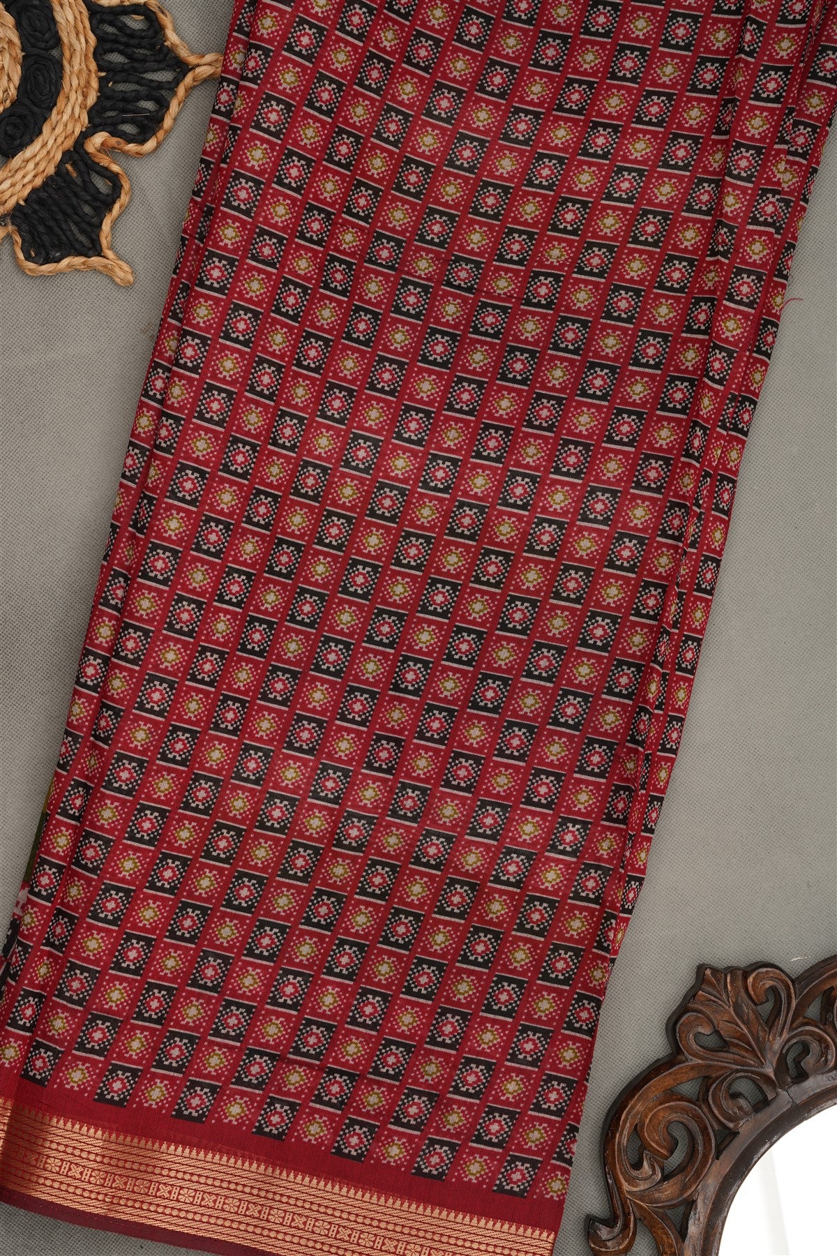 Fancy Maheshwari Silk Multi  Saree
