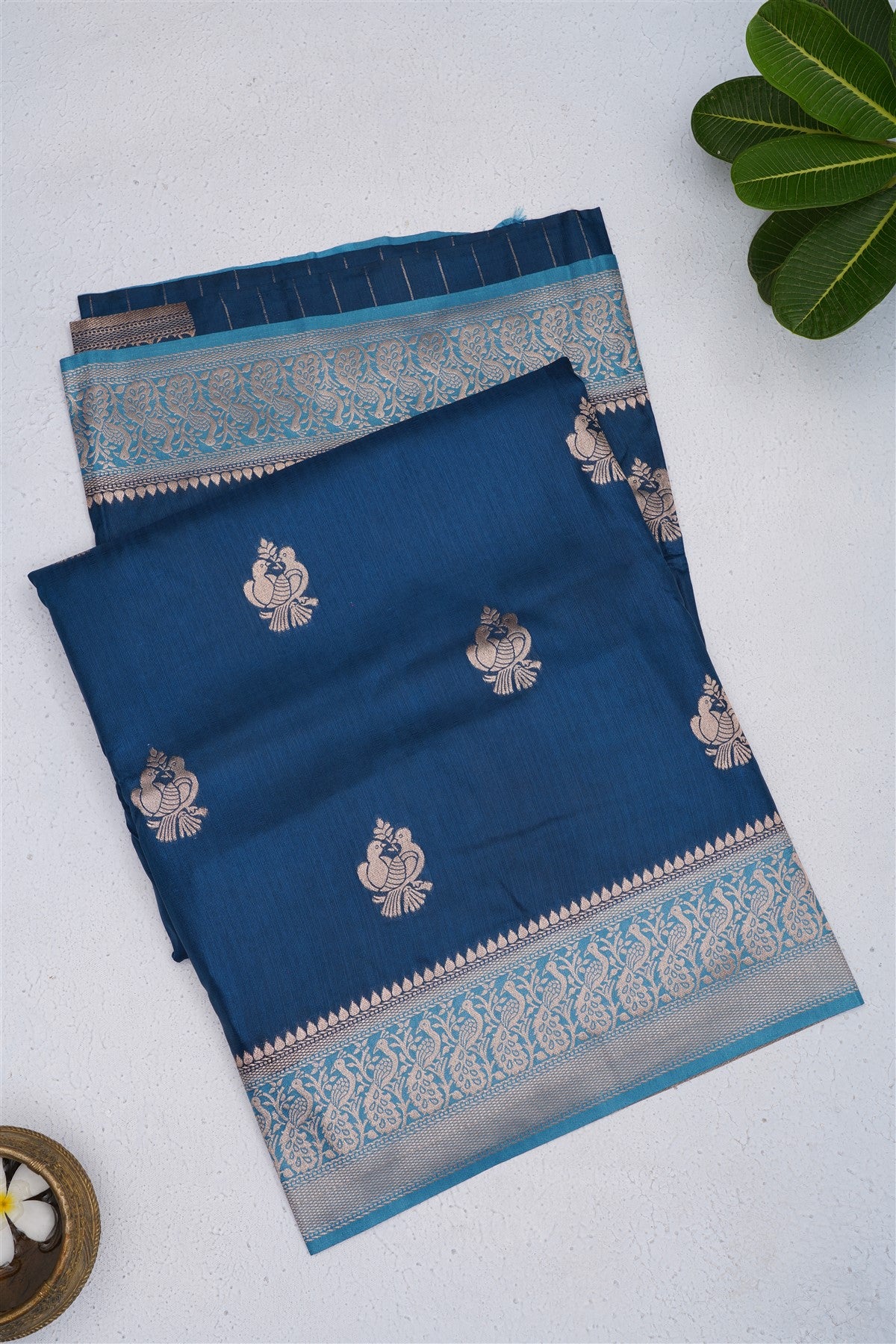 Banarasi Warm Silk Dark Blue Saree