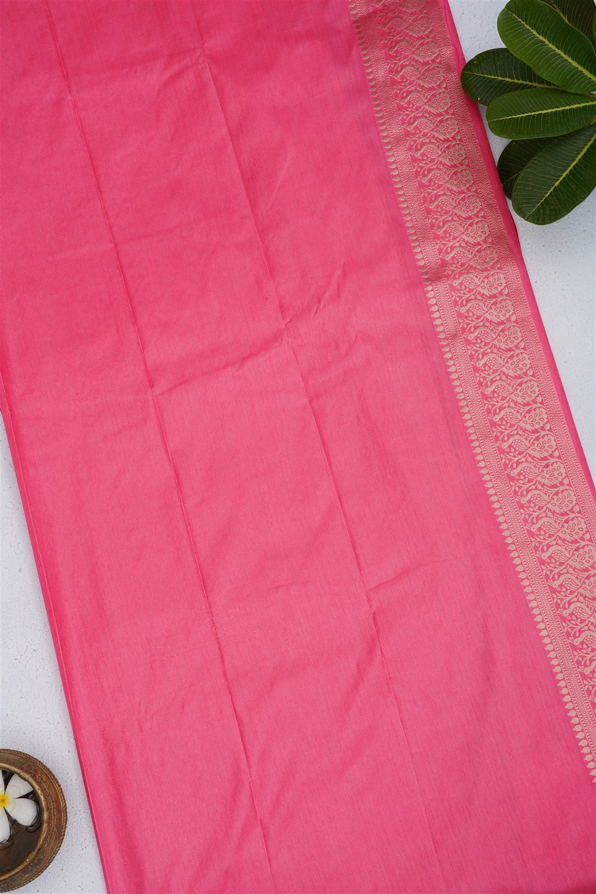 Banarasi Warm Silk Dark Pink Saree