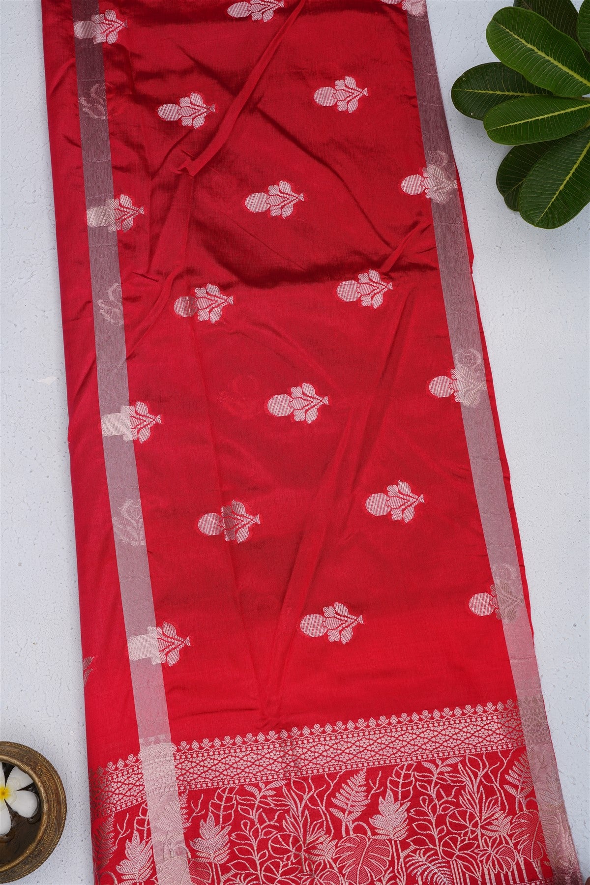 Banarasi Kathan Silk Purple Saree