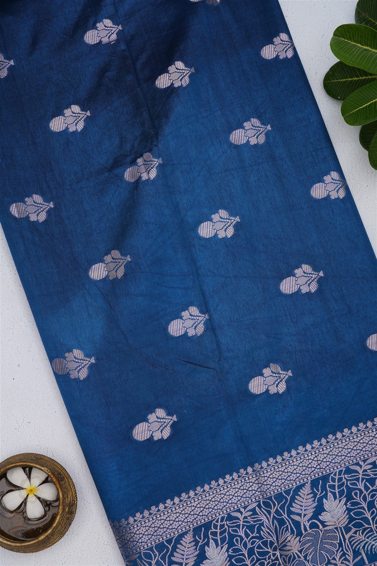 Banarasi Kathan Silk Violet Saree