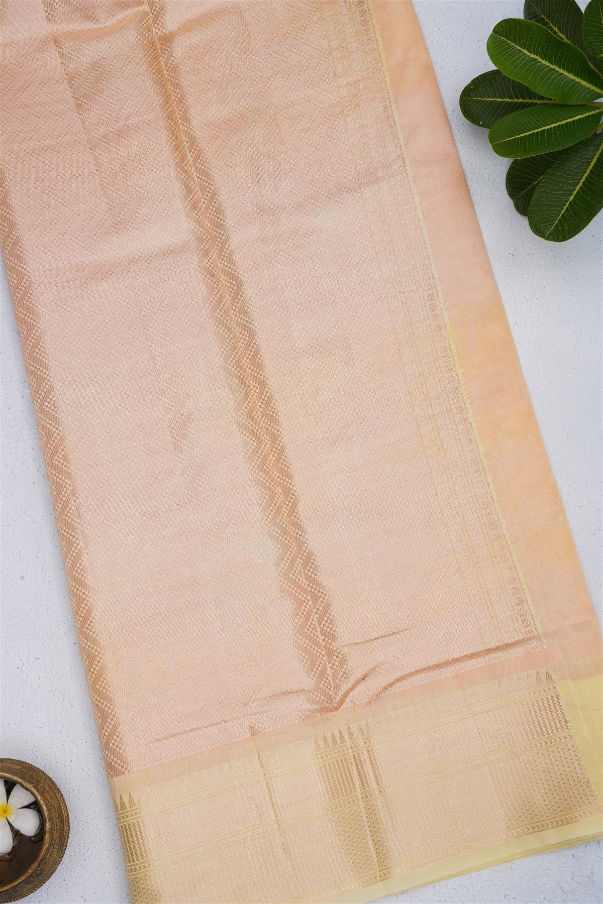 Banarasi Silk Dark Orange Saree