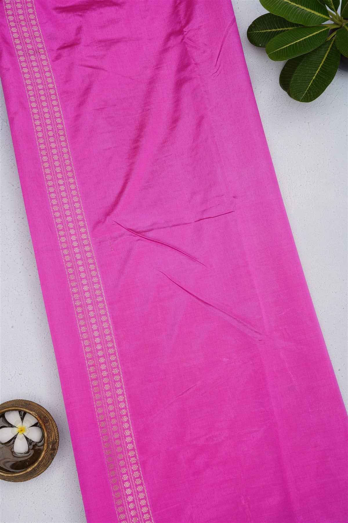 Banarasi Silk Dark Pink Saree