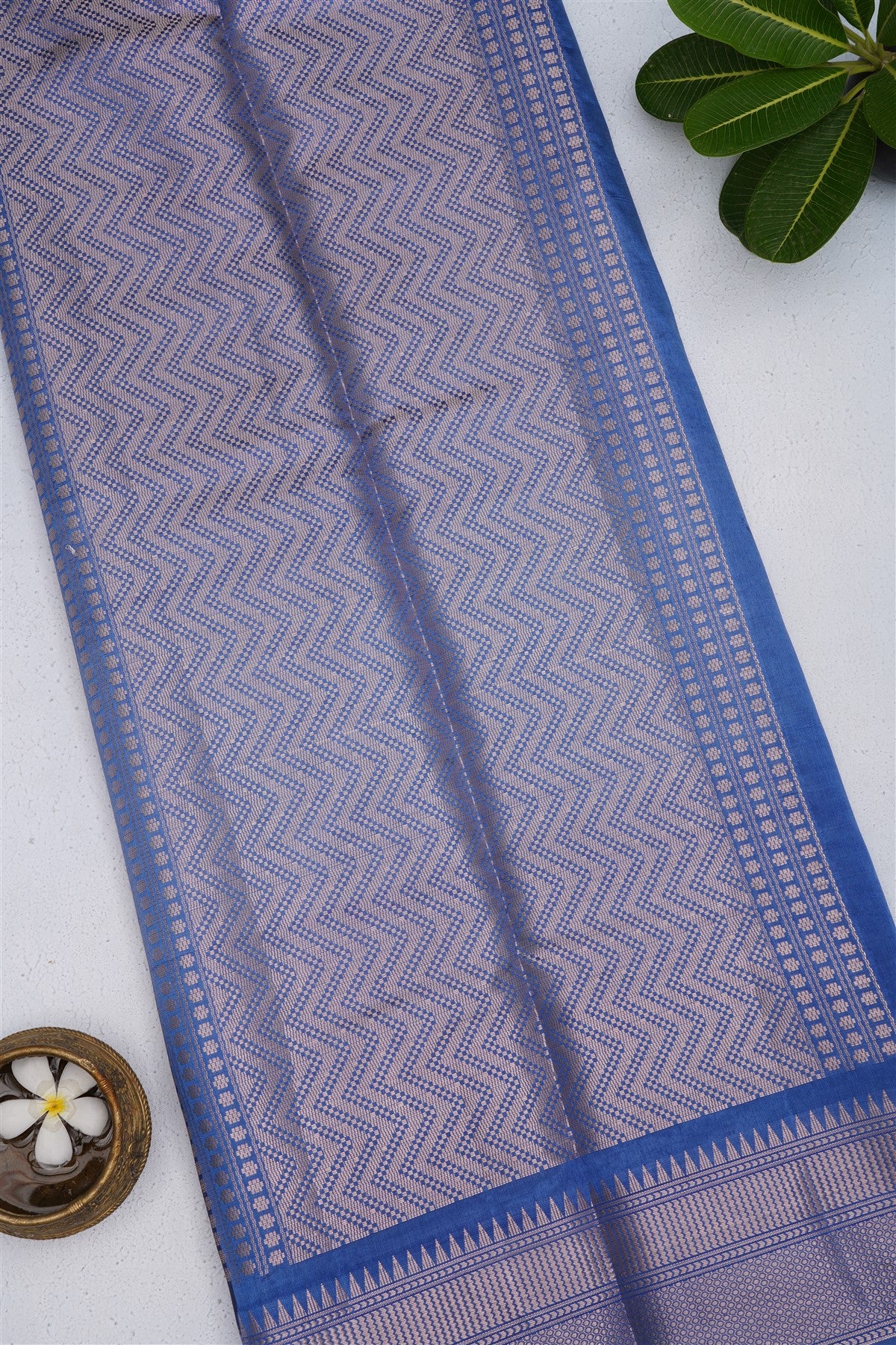 Banarasi Silk Navy Blue Saree