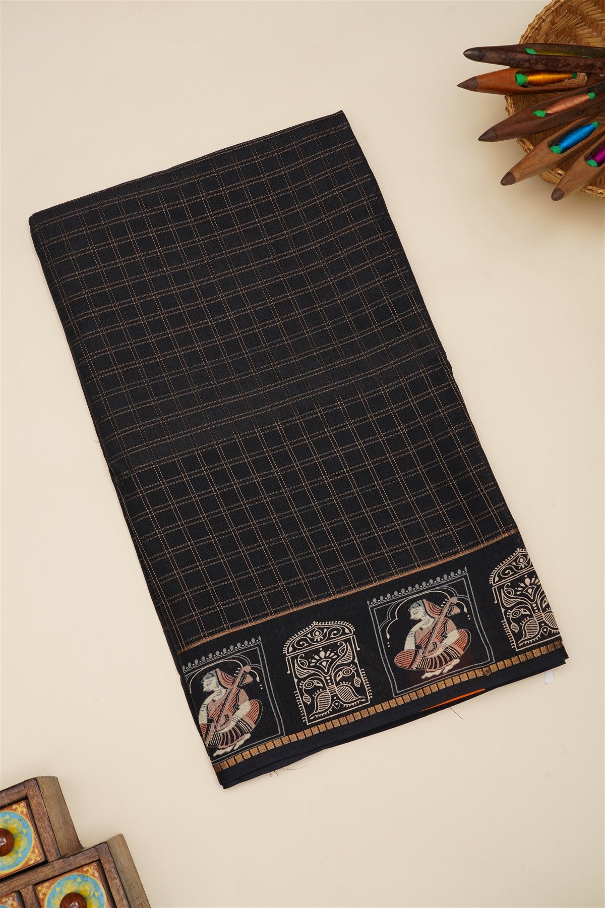 Fancy Viscose Black Saree