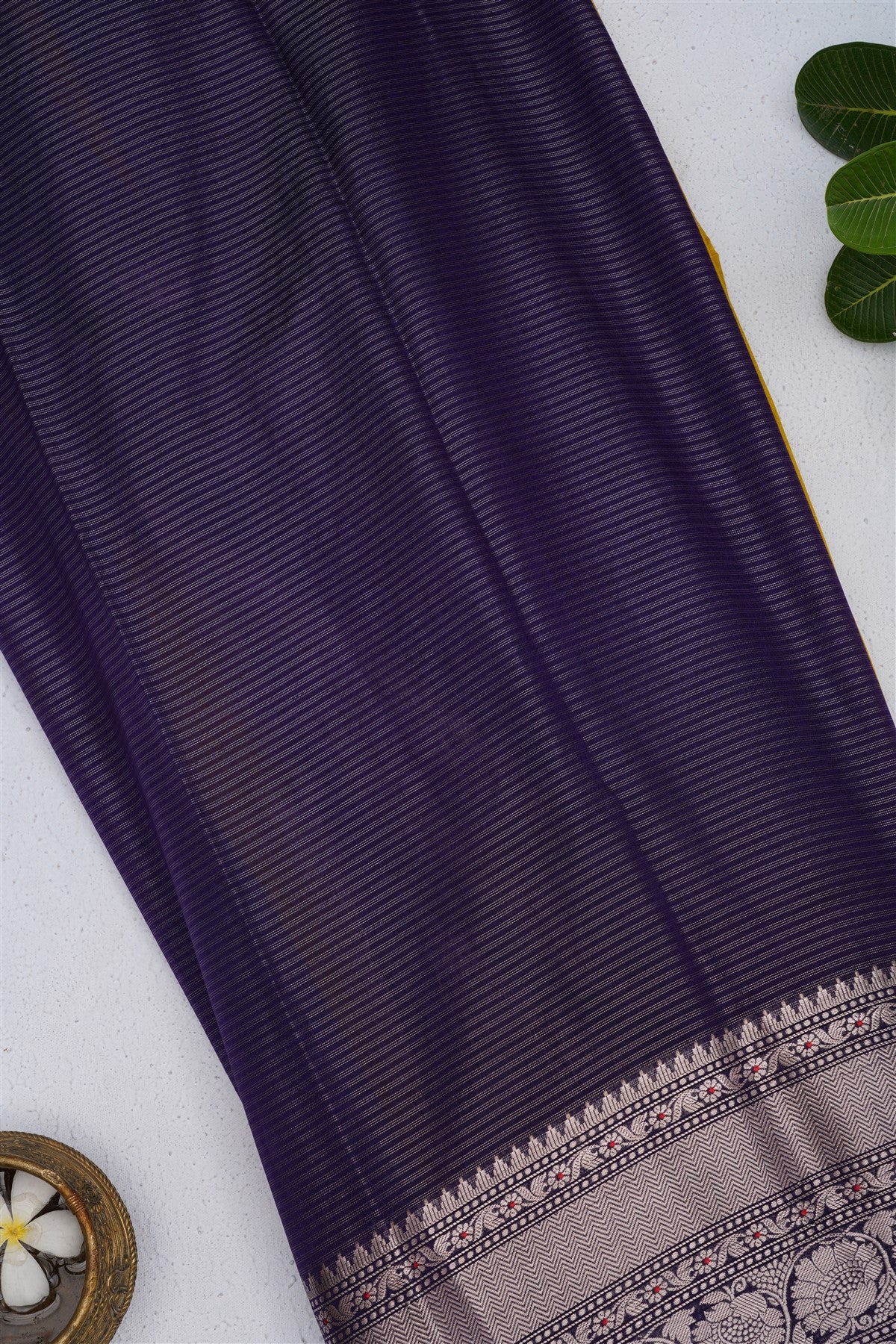 Fancy Litchi Silk Lime Green Saree