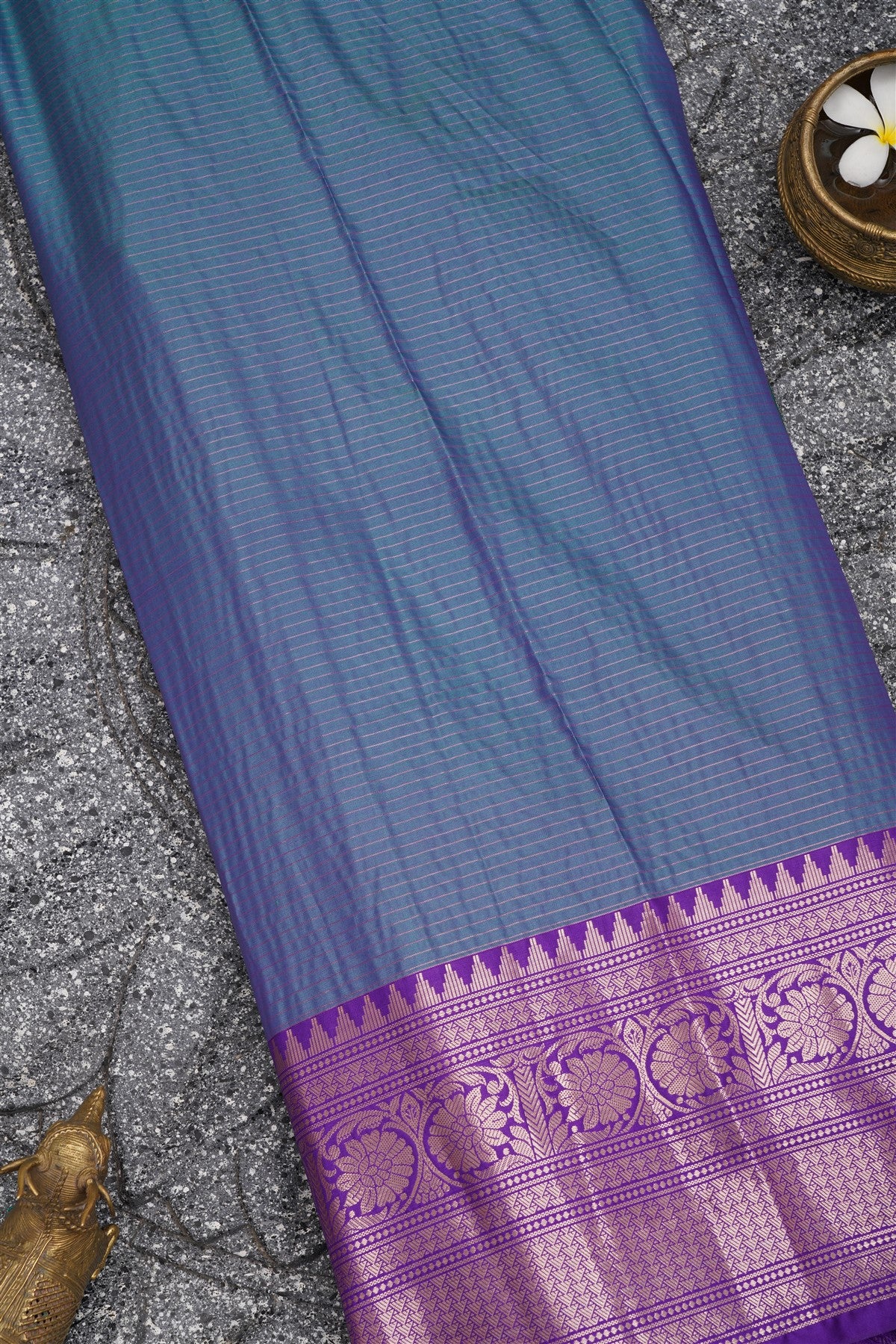 Banarasi Kathan Silk Sea Green Saree