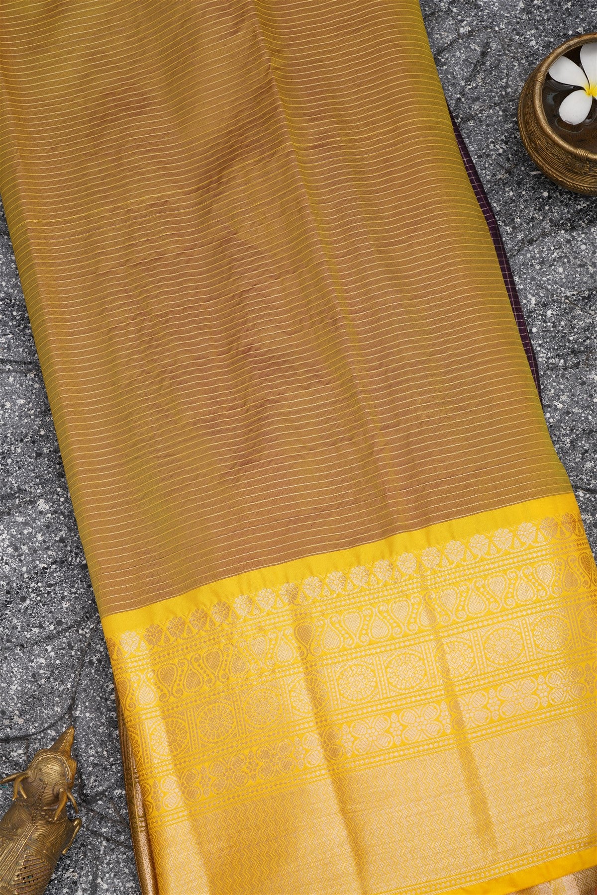 Banarasi Kathan Silk Dark Violet Saree