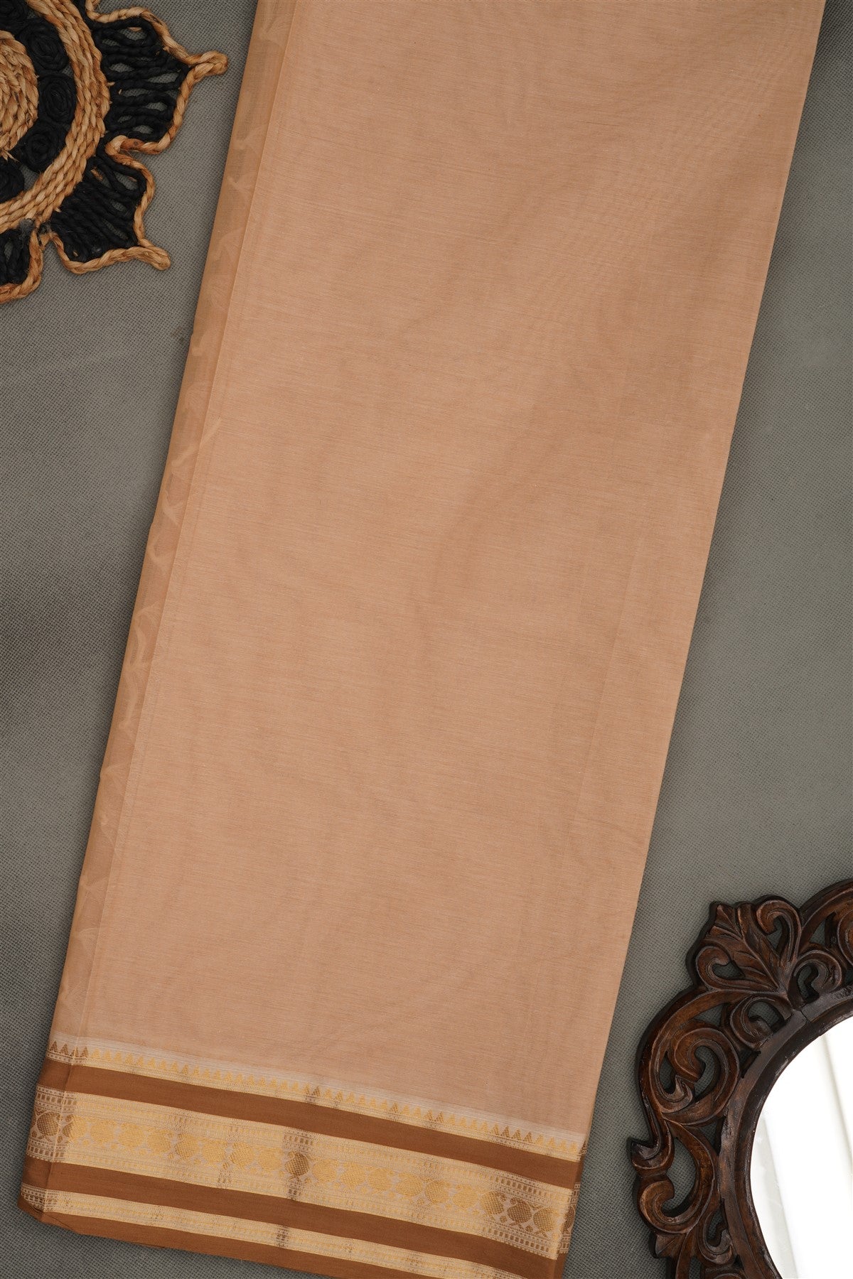 Salem Cotton Cream  Saree