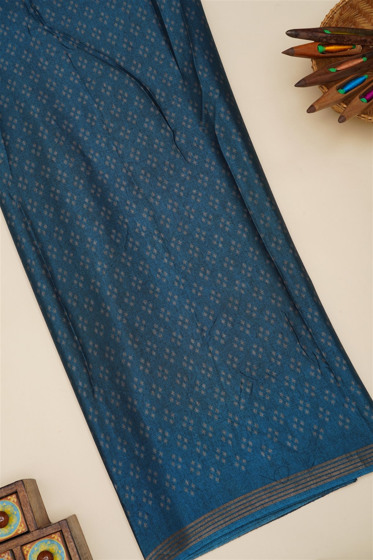 Fancy Silk Blend Dark Purple Saree