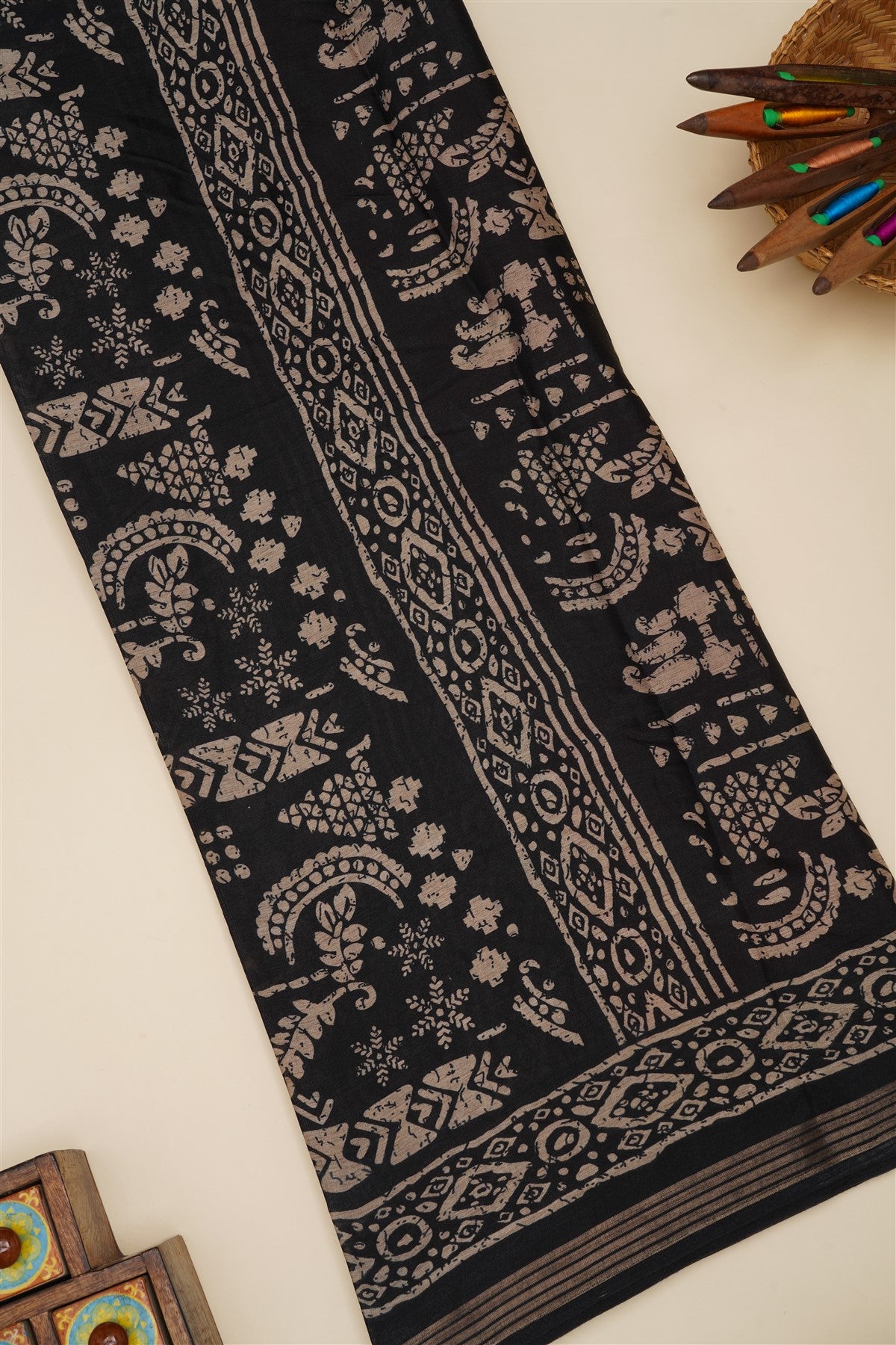 Fancy Silk Blend Maroon Saree