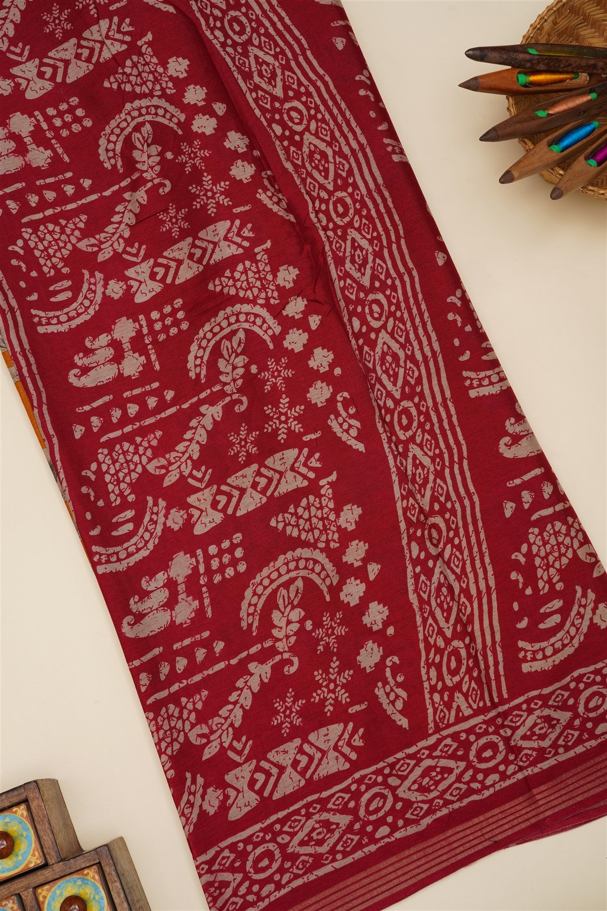 Fancy Silk Blend Mustard Saree