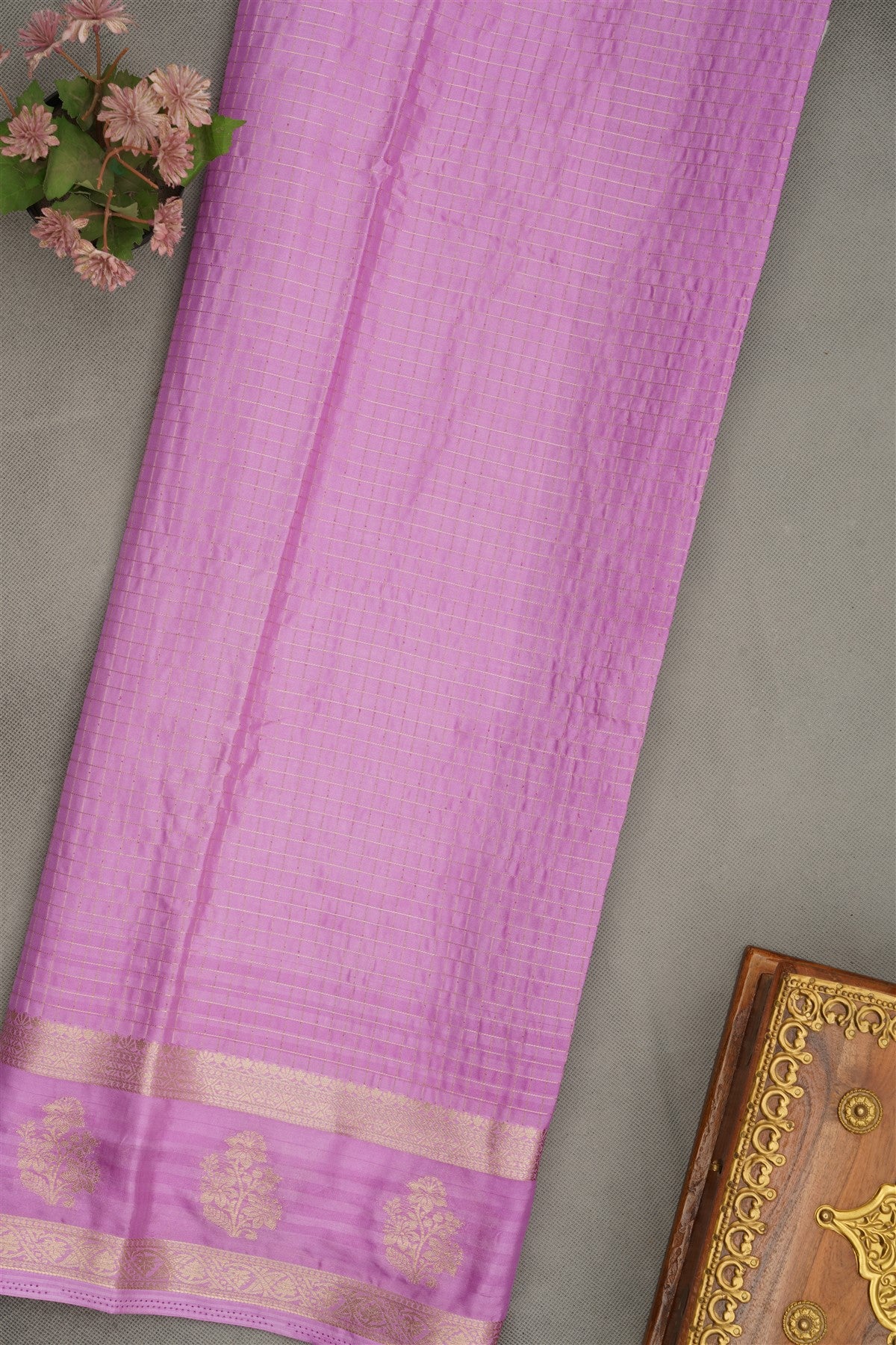 Banarasi Crepe Dark Blue  Saree
