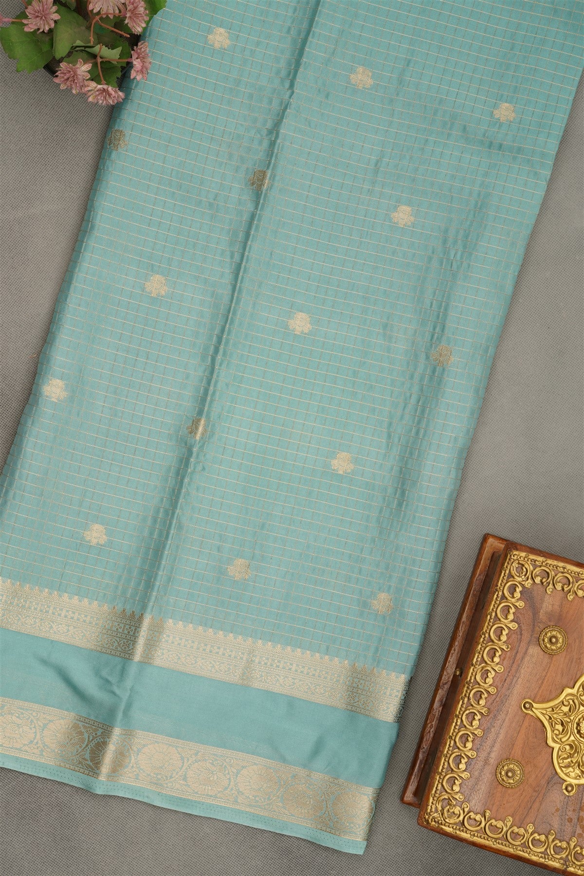 Banarasi Crepe Maroon  Saree
