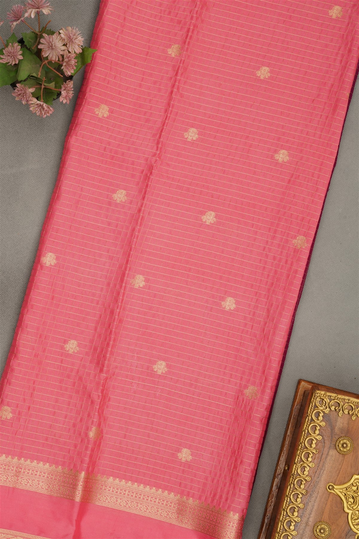 Banarasi Crepe Purple  Saree