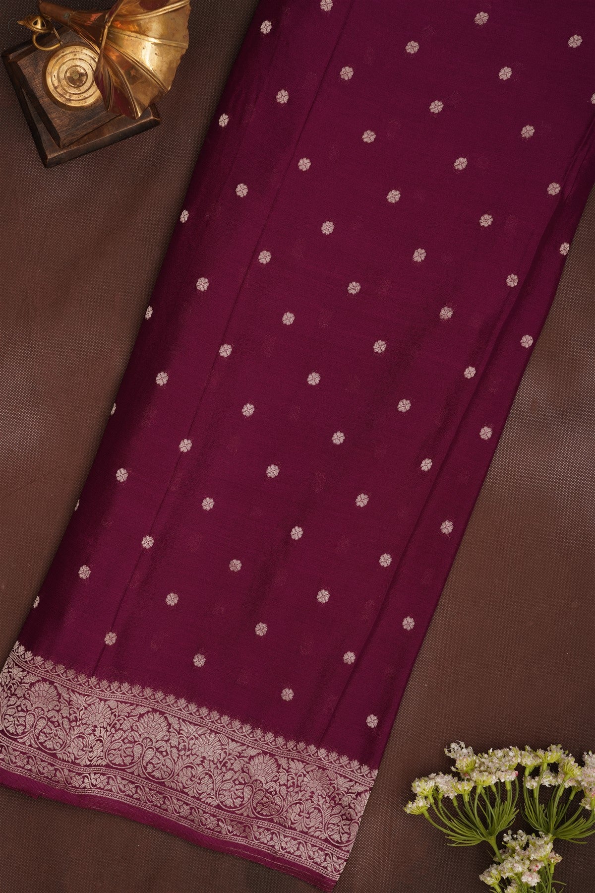 Banarasi Georgette Light Olive Green Saree