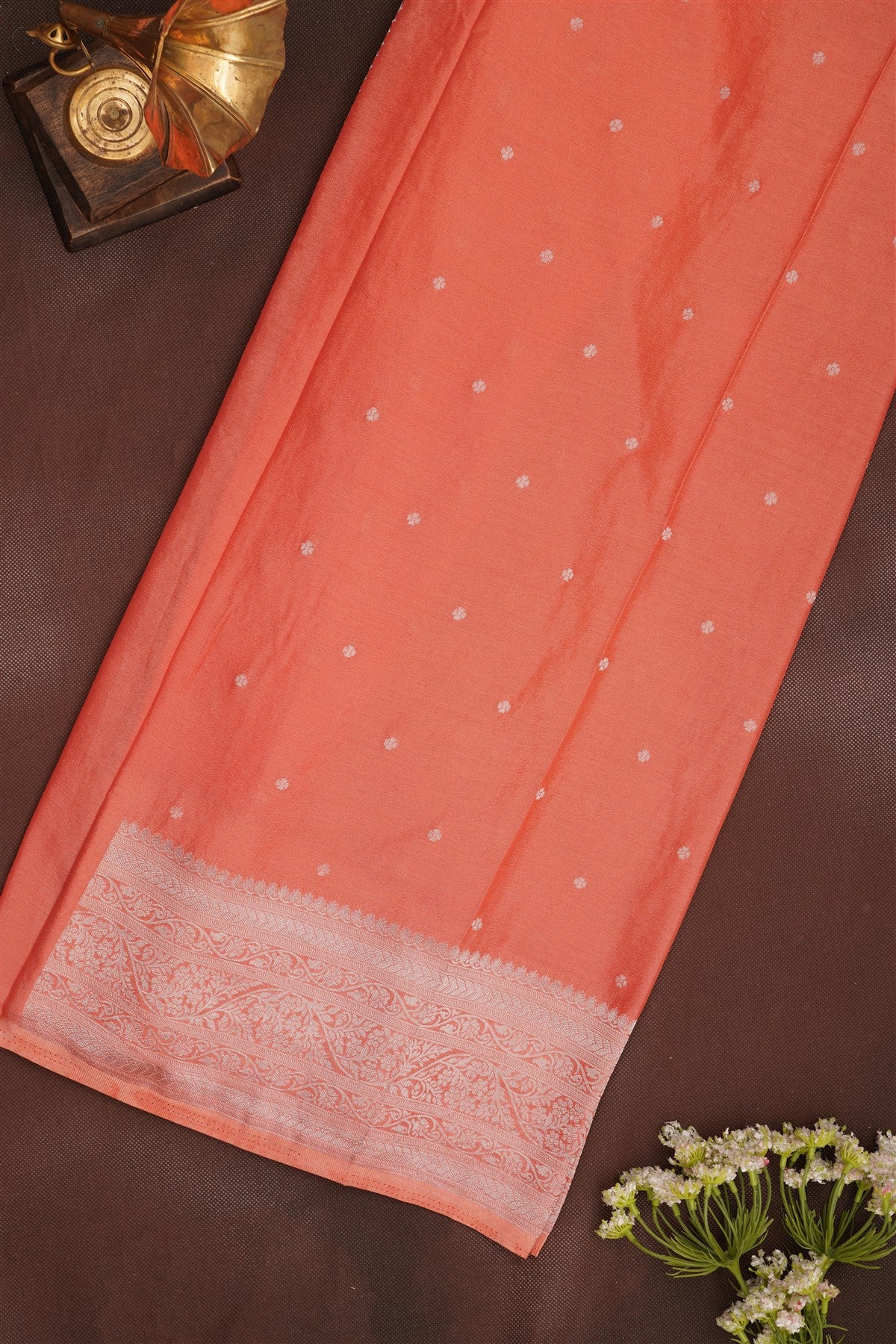 Banarasi Georgette Dark Green Saree