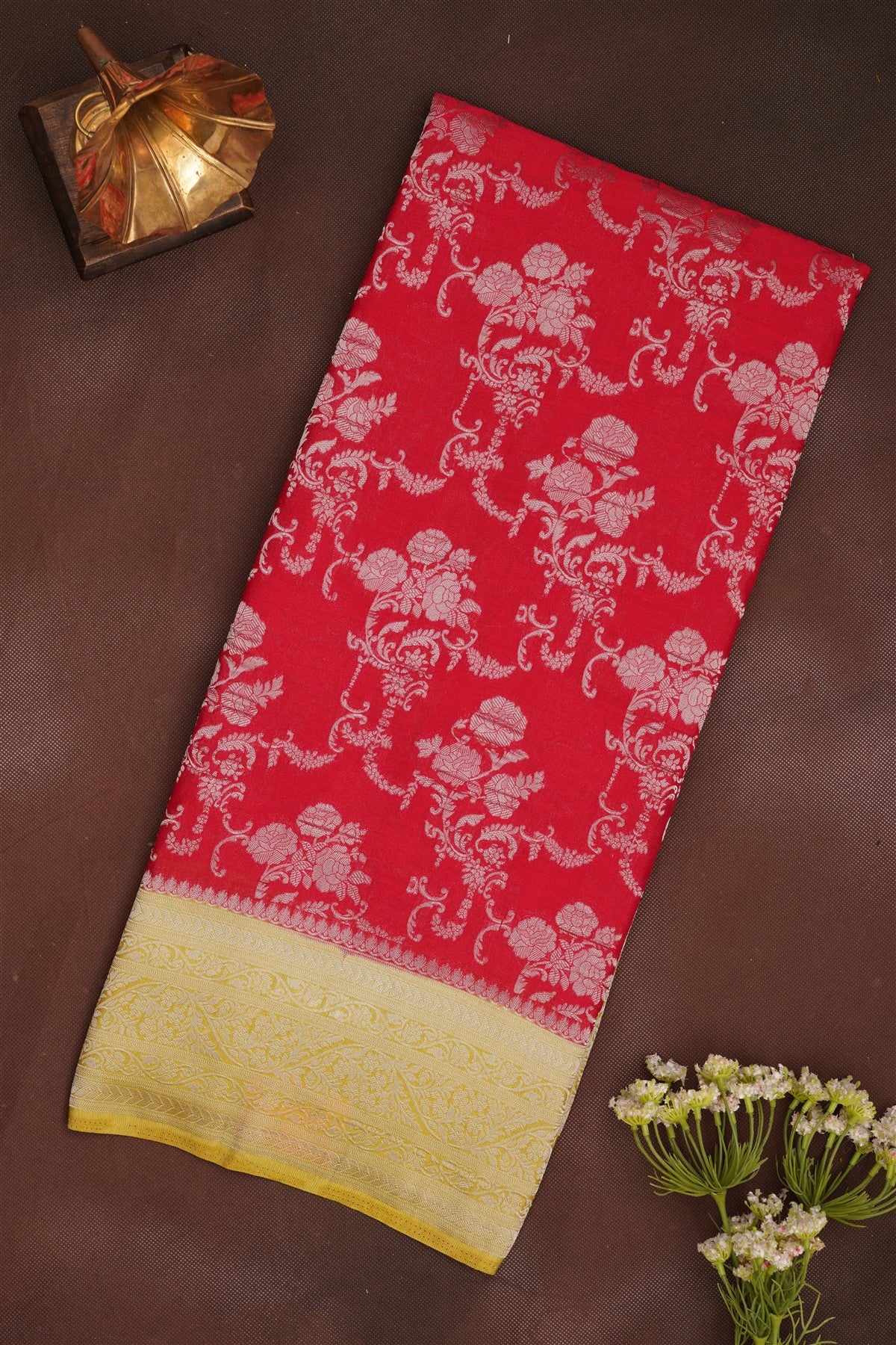 Banarasi Georgette Maroon Saree
