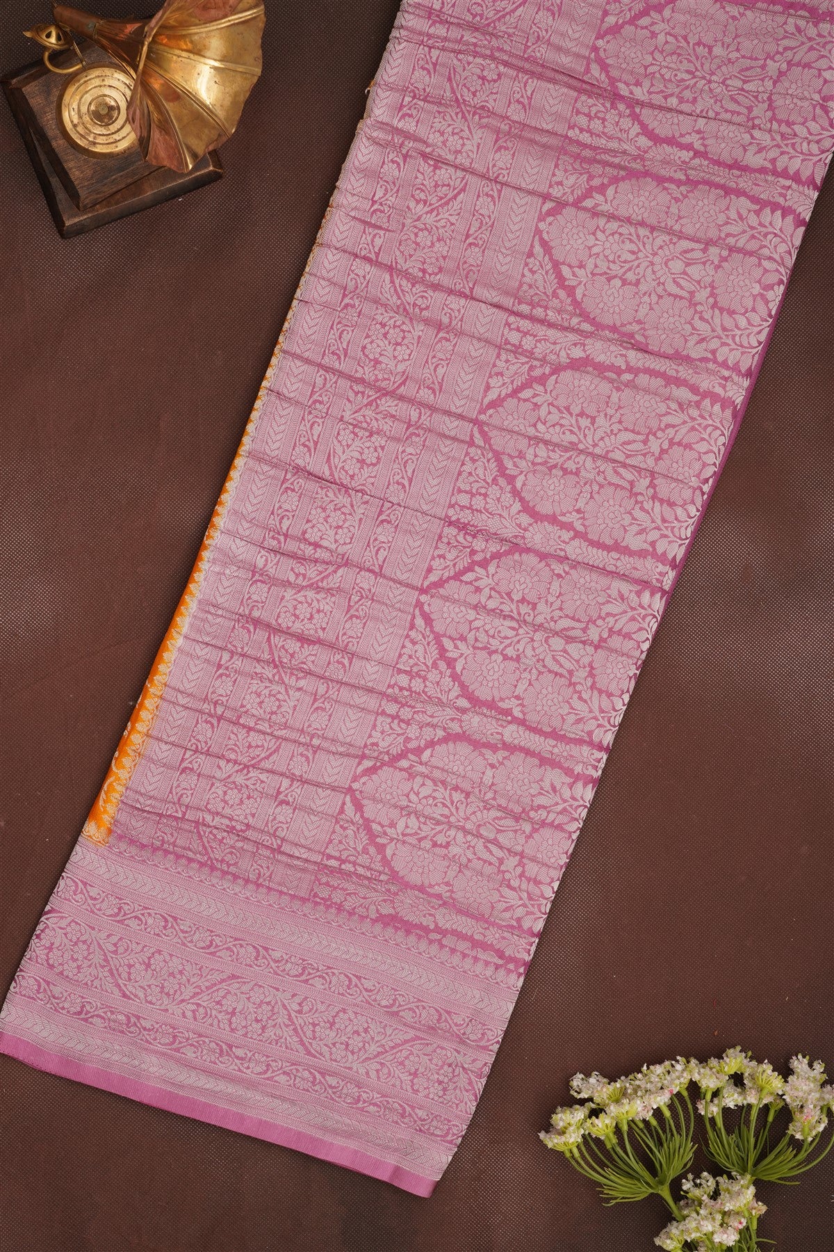 Banarasi Georgette Mustard Saree