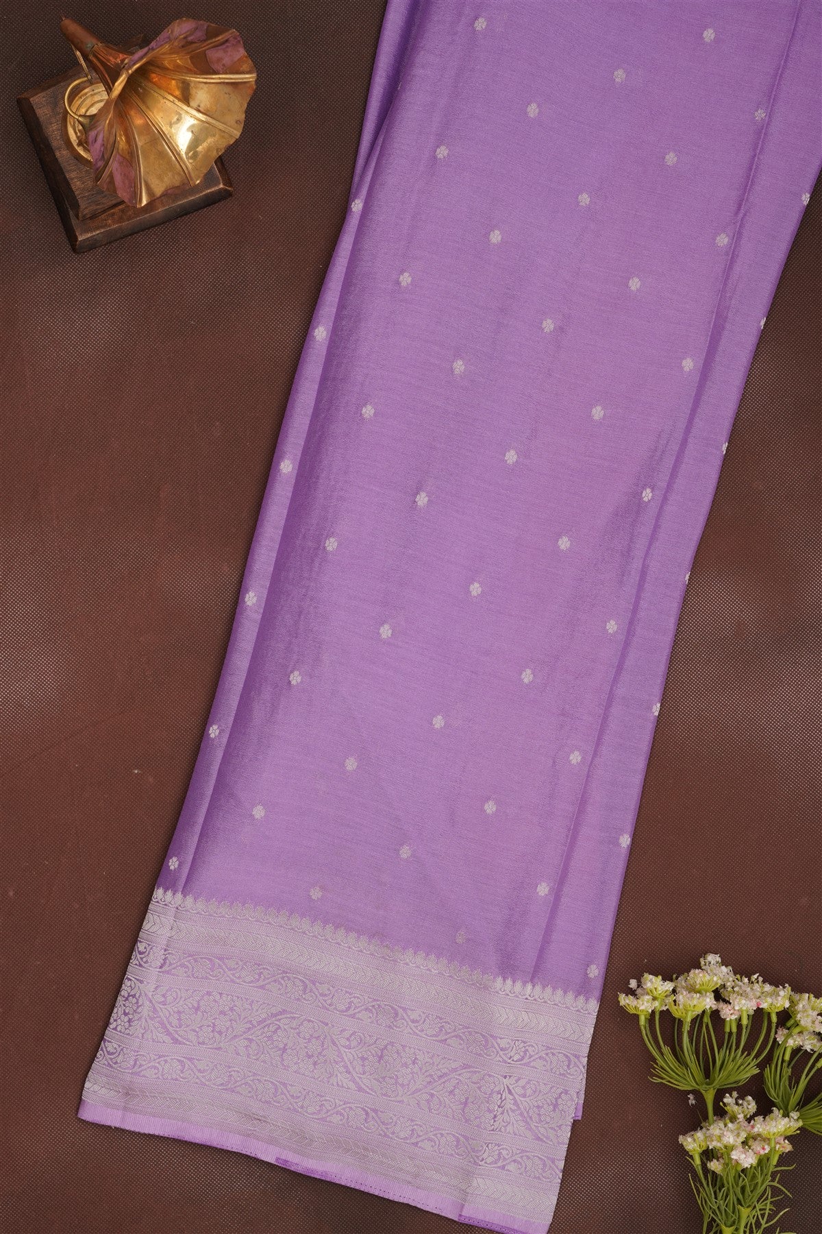 Banarasi Georgette Orange Saree