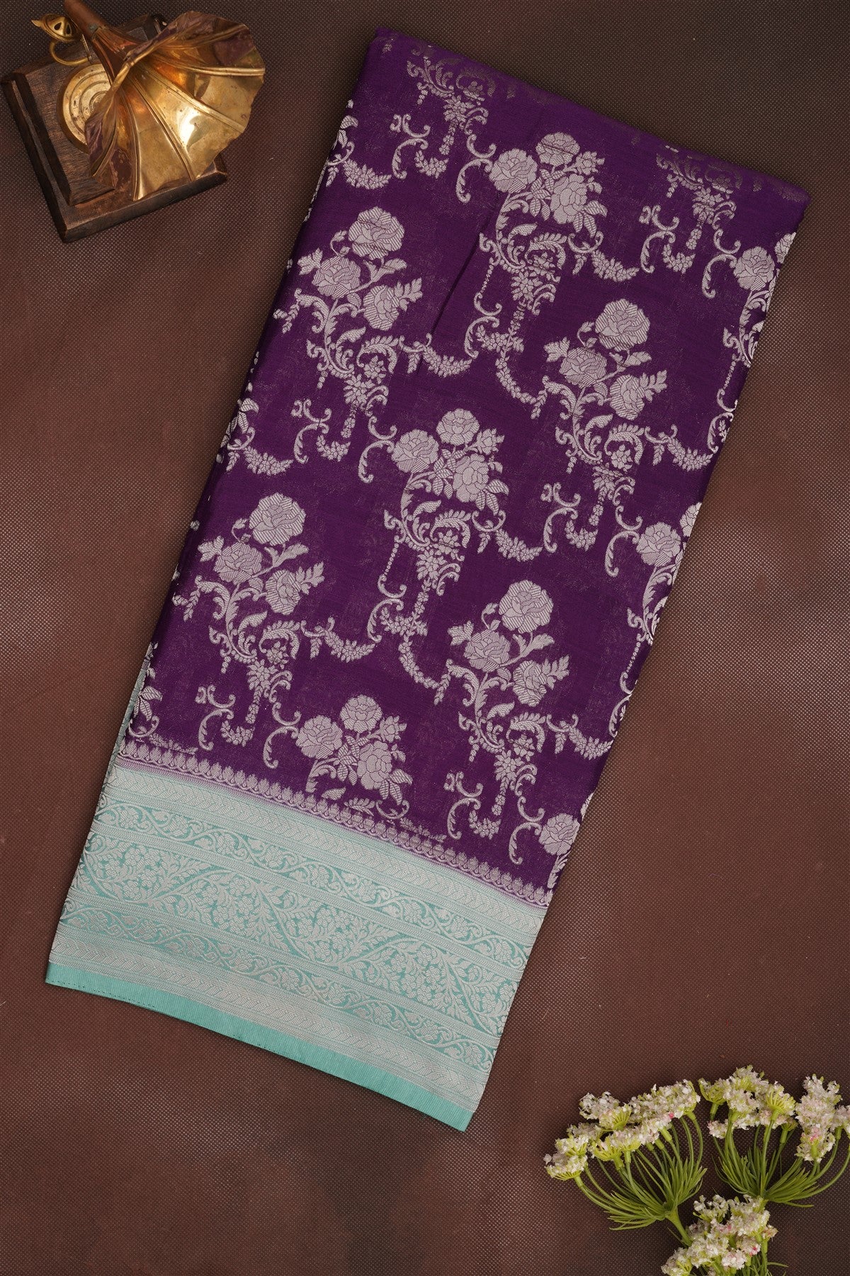 Banarasi Georgette Viloet Saree