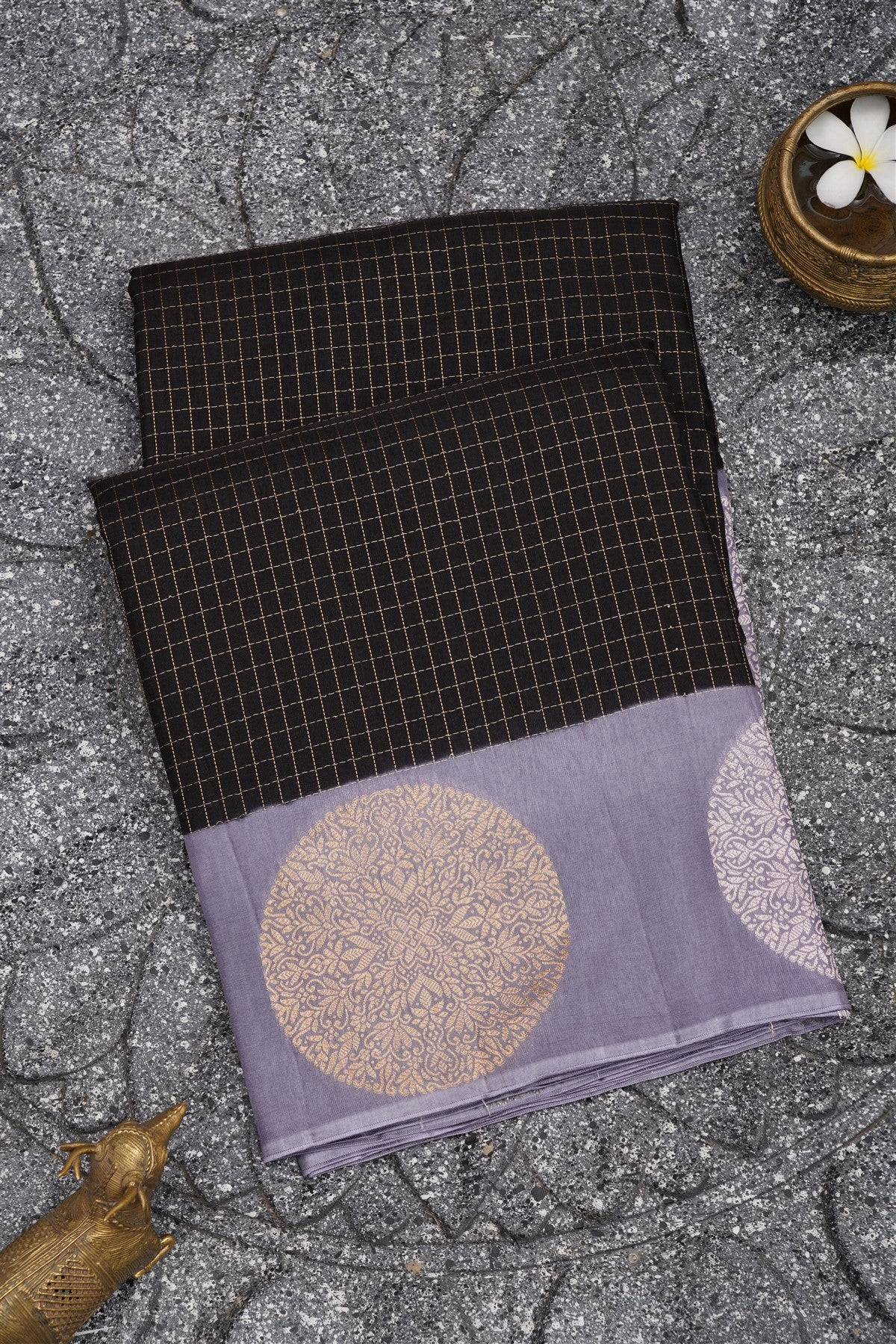 Banarasi Silk Black Saree
