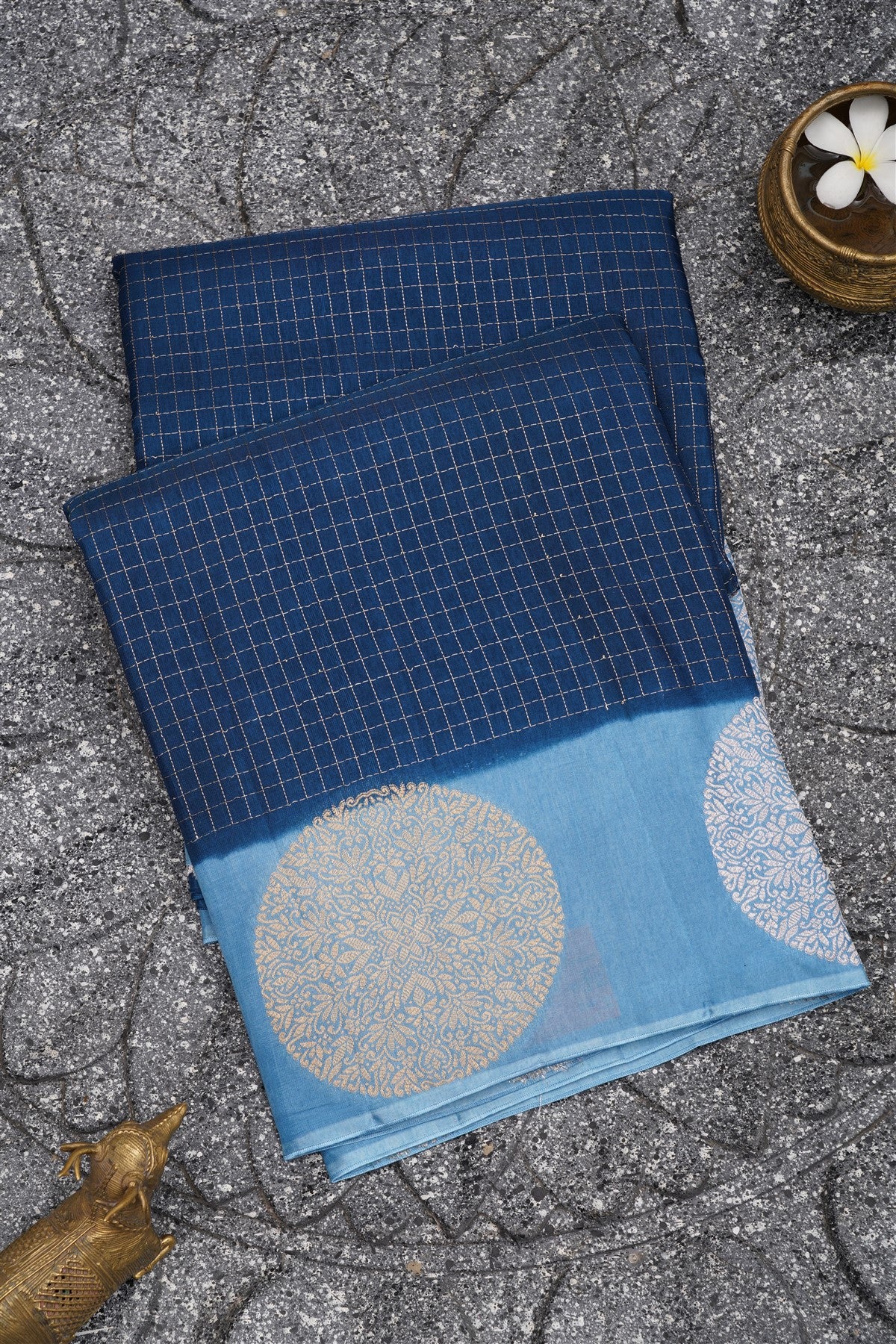 Banarasi Silk Dark Blue Saree