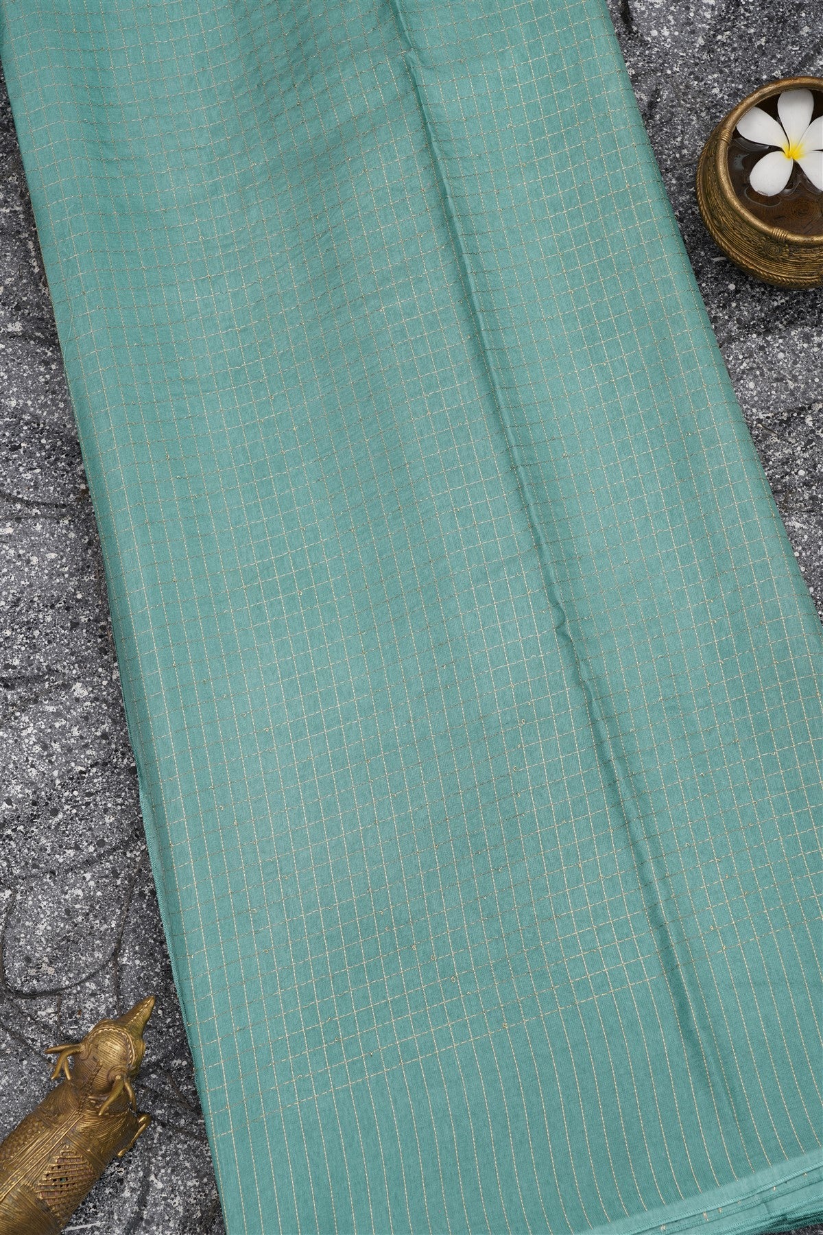 Banarasi Silk Dark Green Saree