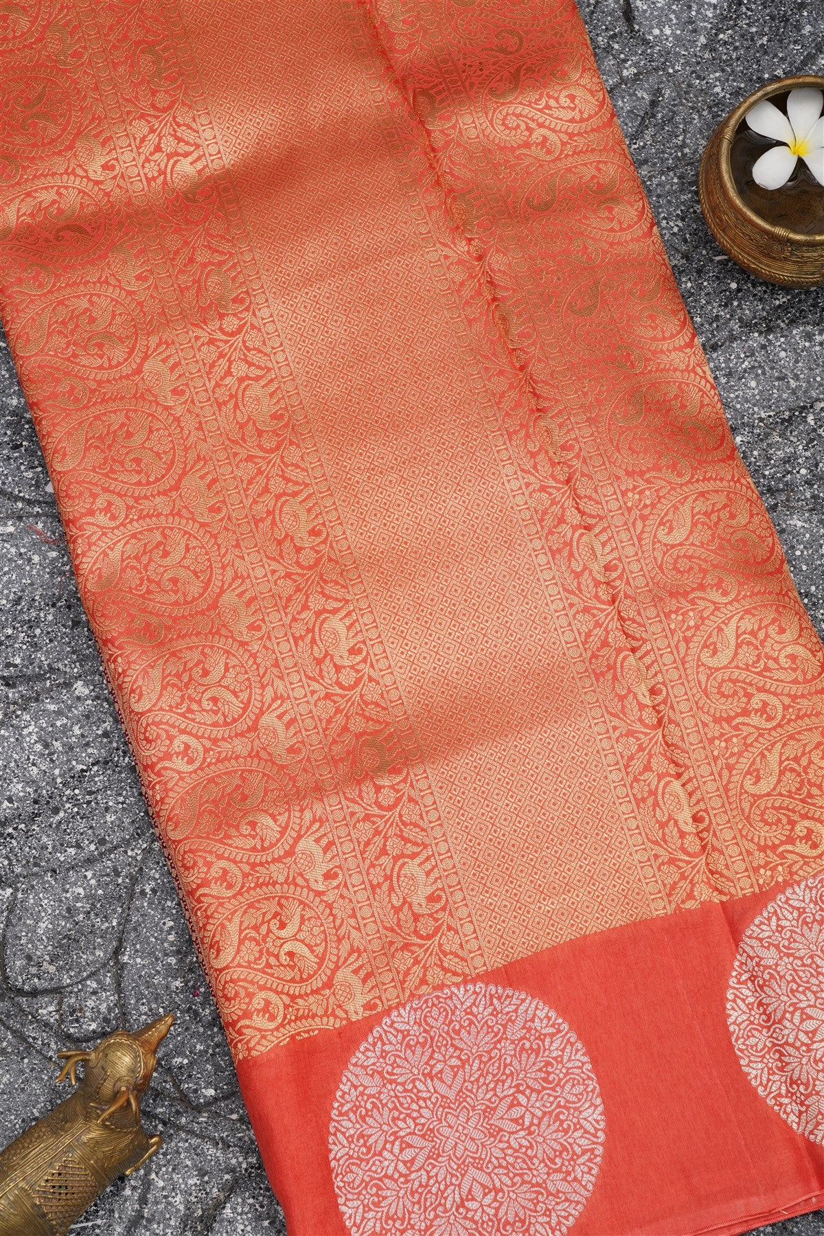 Banarasi Silk Dark Purple Saree