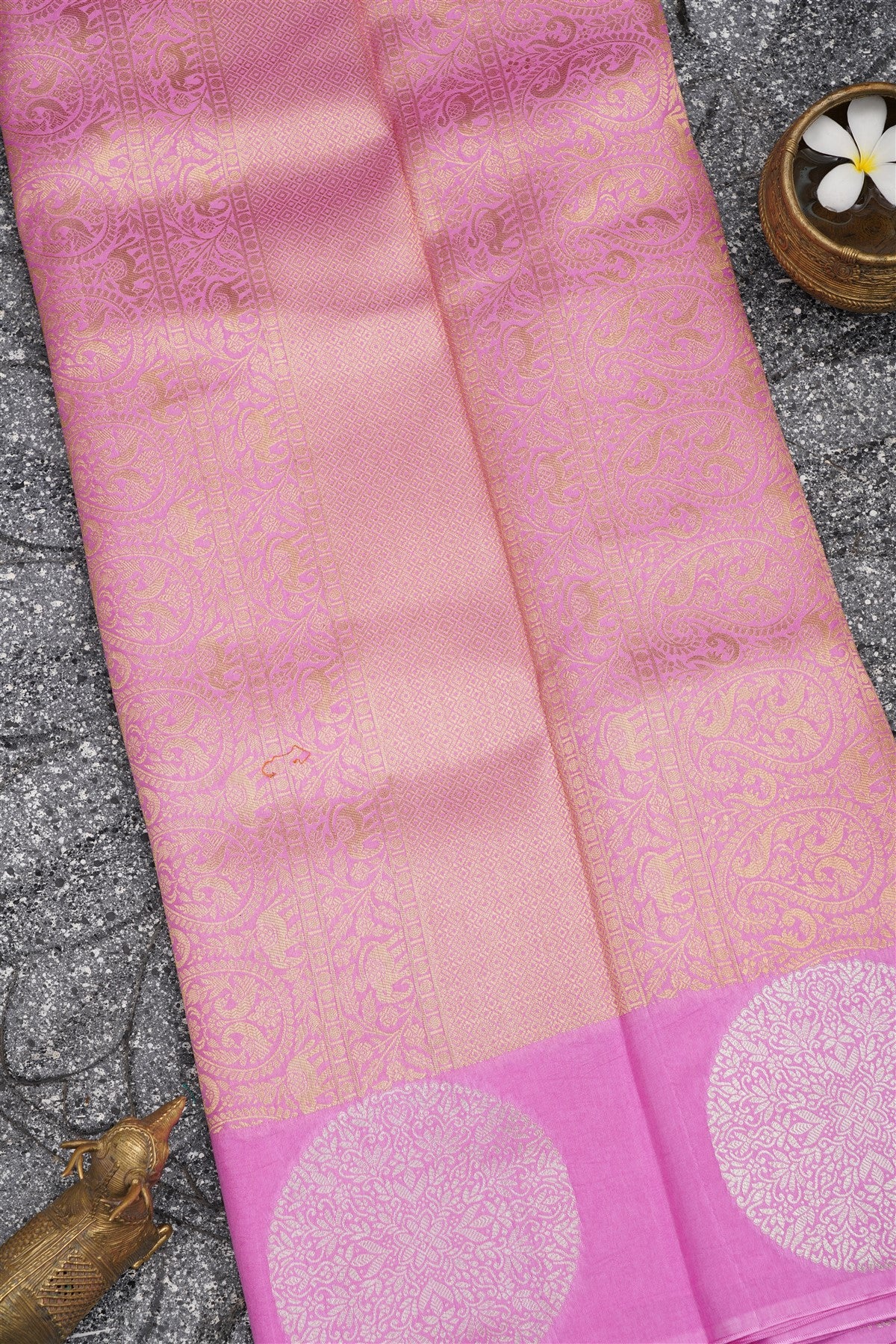 Banarasi Silk Dark Purple Saree
