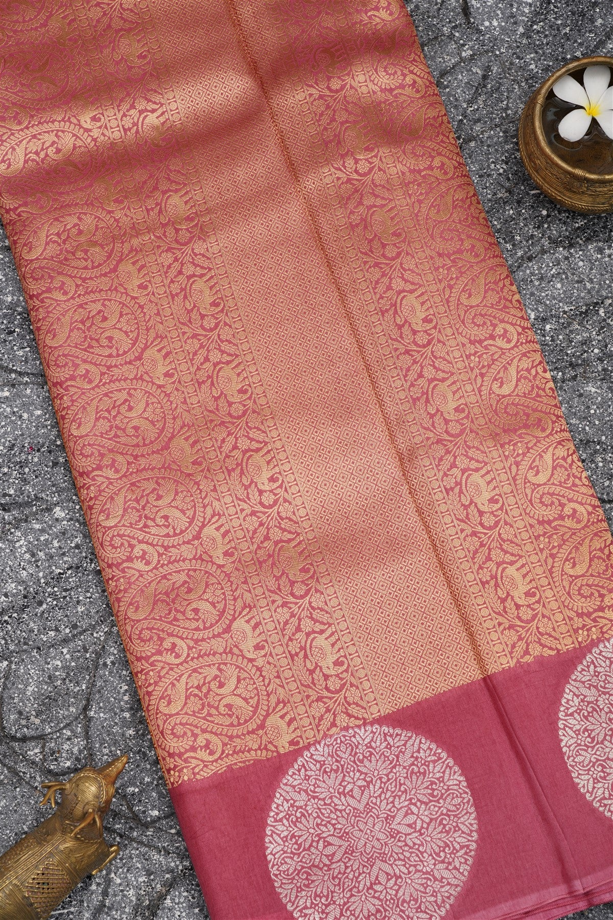 Banarasi Silk Orange Saree