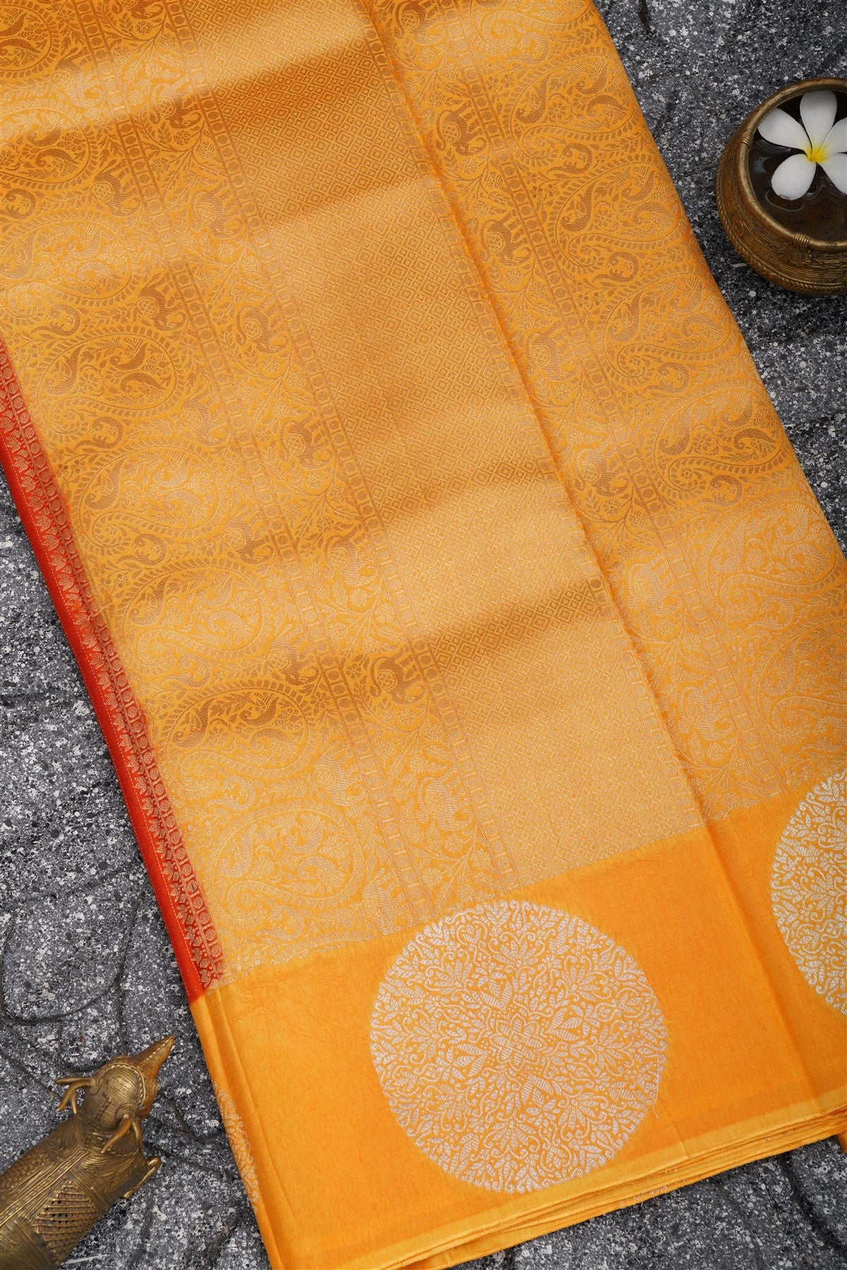 Banarasi Silk Rust Saree