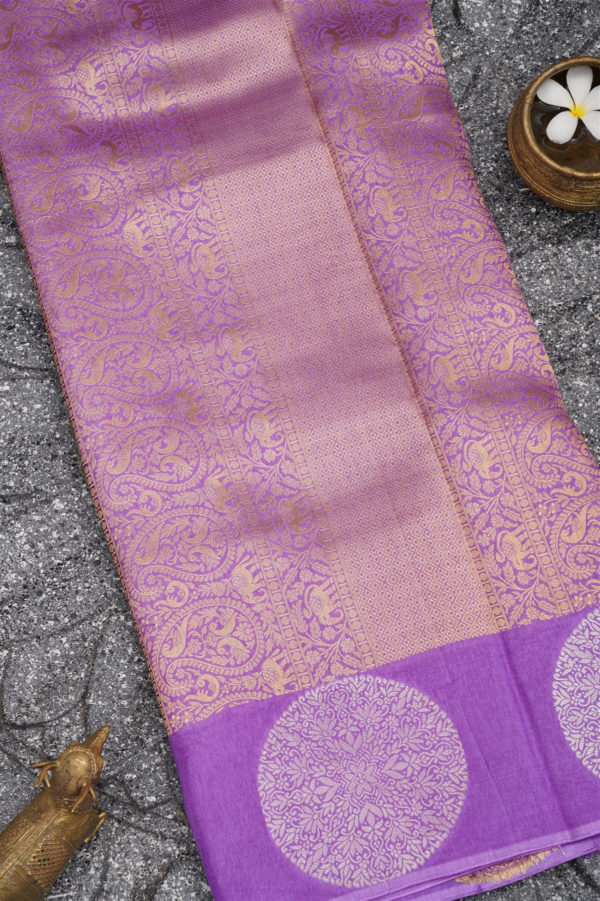 Banarasi Silk Violet Saree