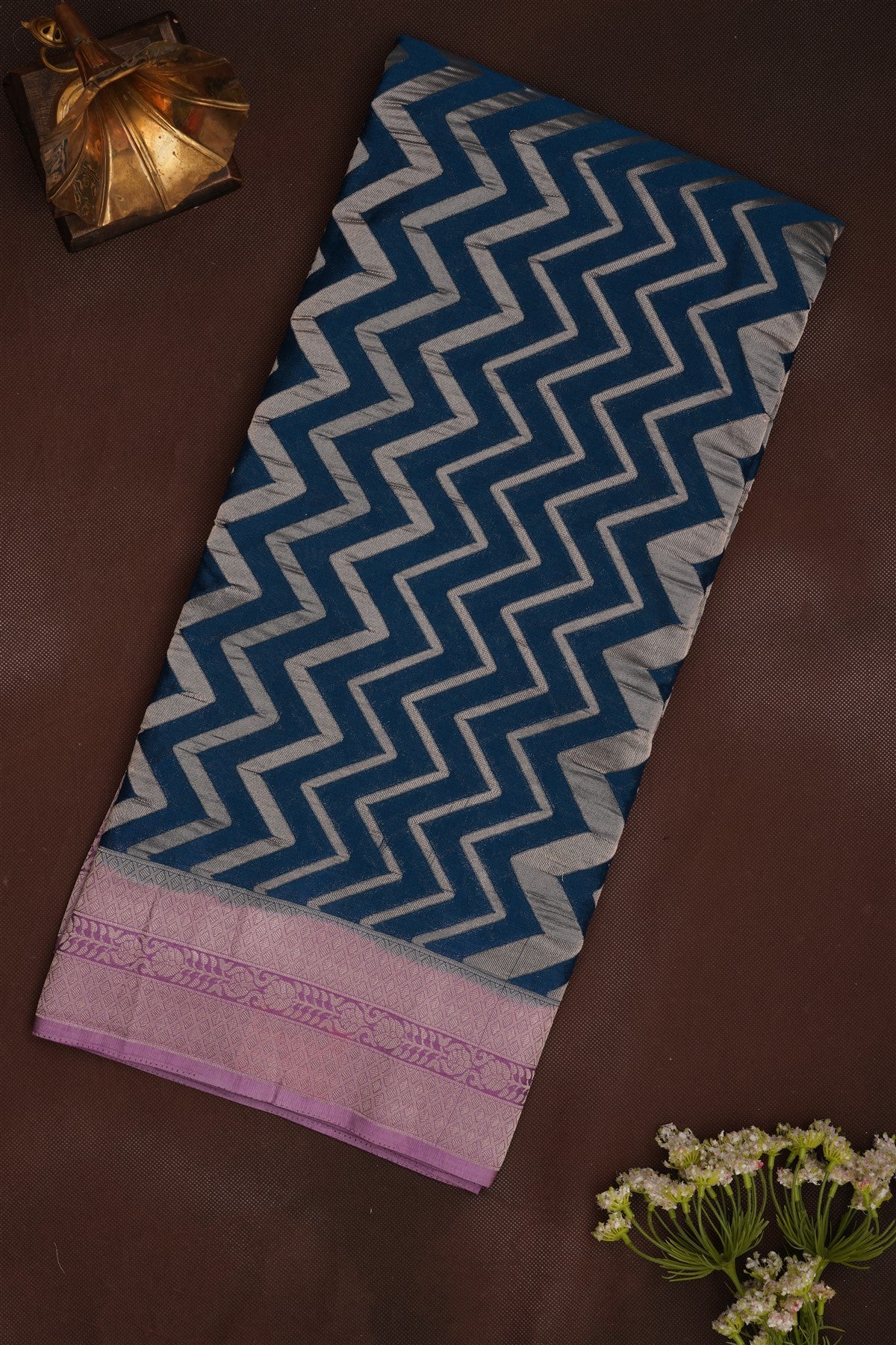 Banarasi Georgette Dark Blue Saree