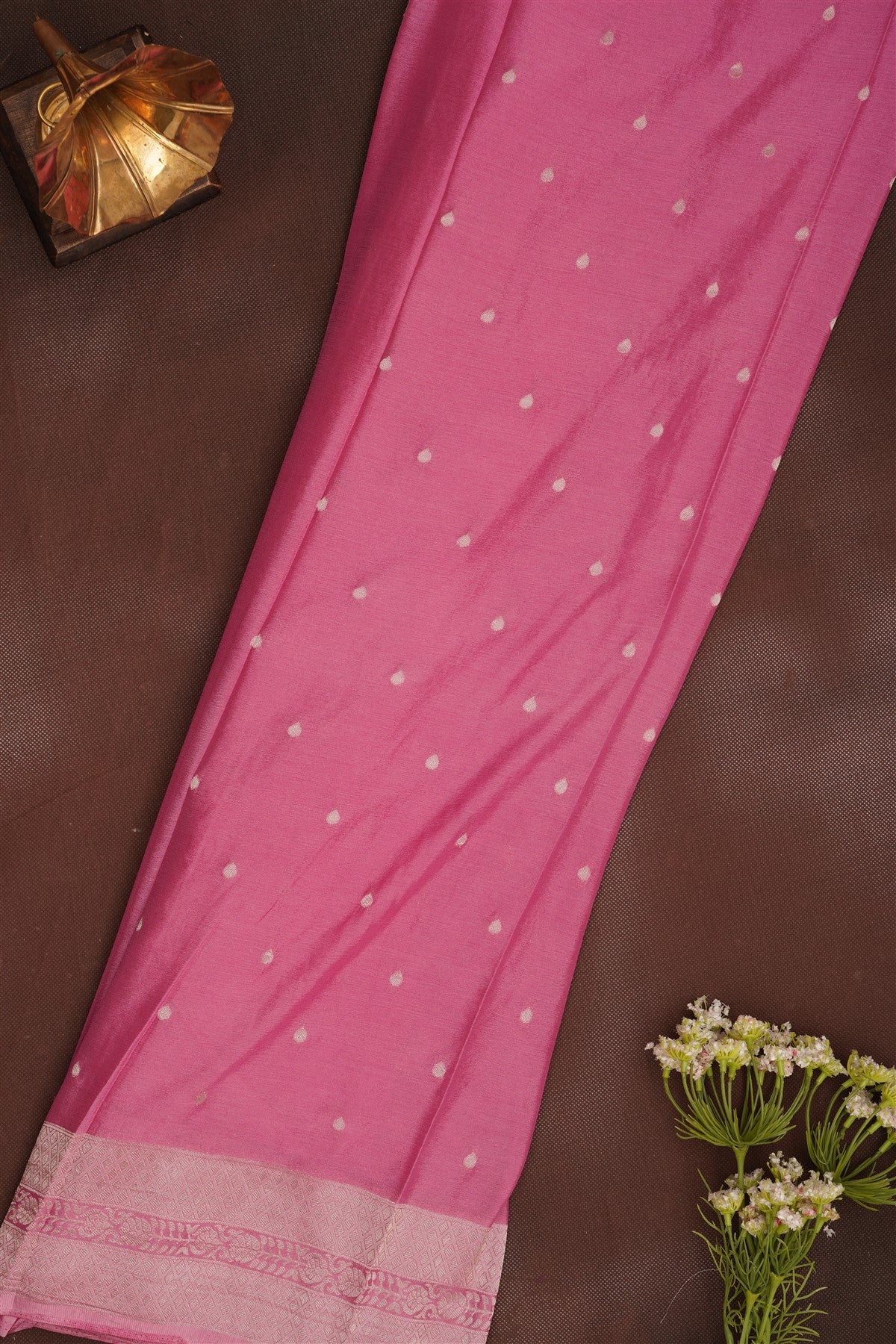Banarasi Georgette Dark Brown Saree